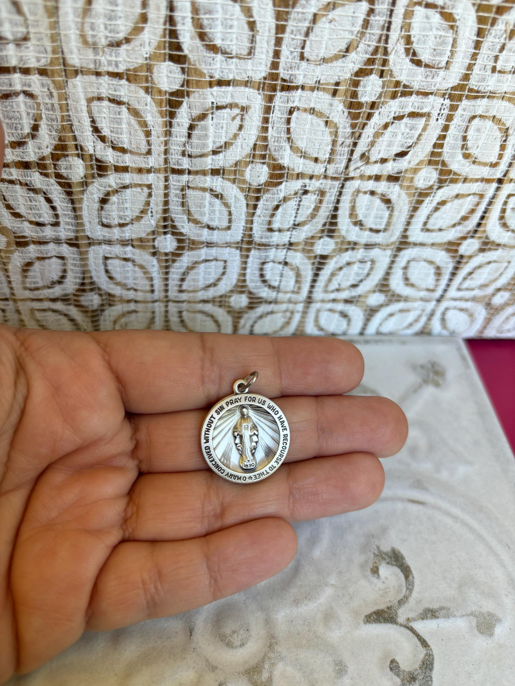 Sterling Silver Miraculous Medal Charm