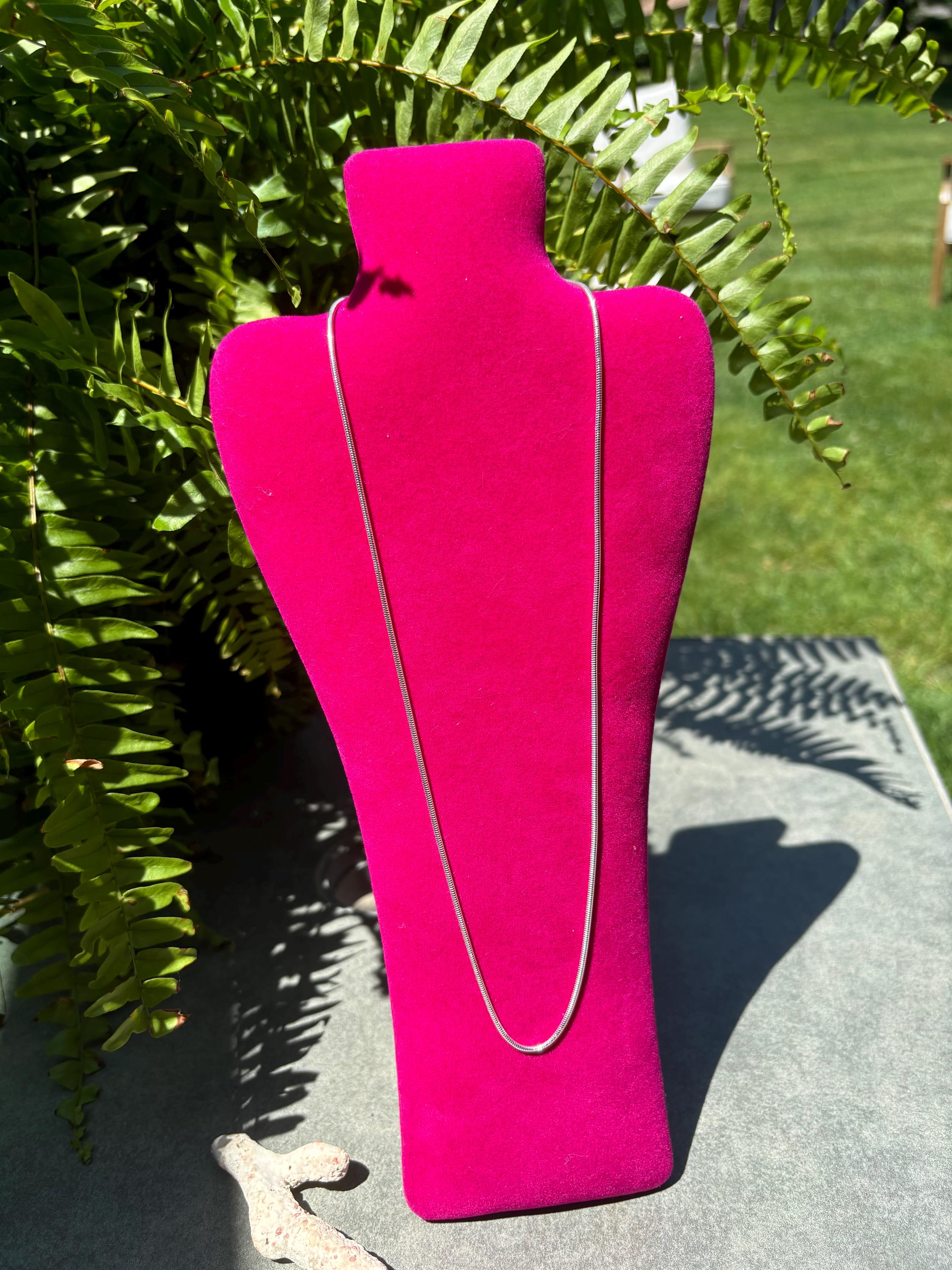 Sterling Silver Round Snake Chain