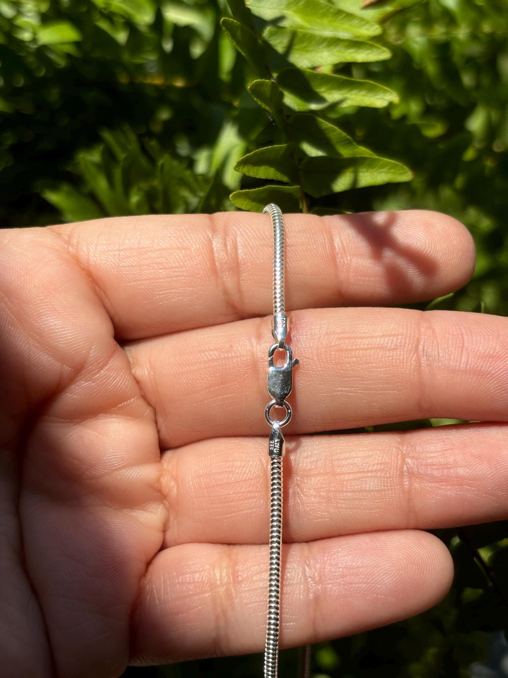 Sterling Silver 2mm Round Snake Chain
