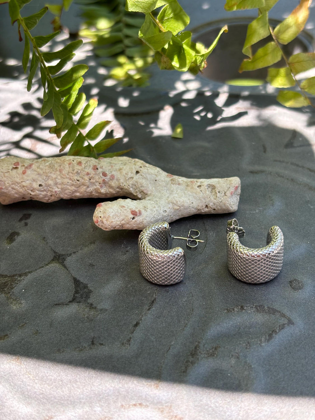 Thick Textured Cuff Earrings