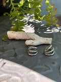 Sterling Silver Small Tube Cage Earrings