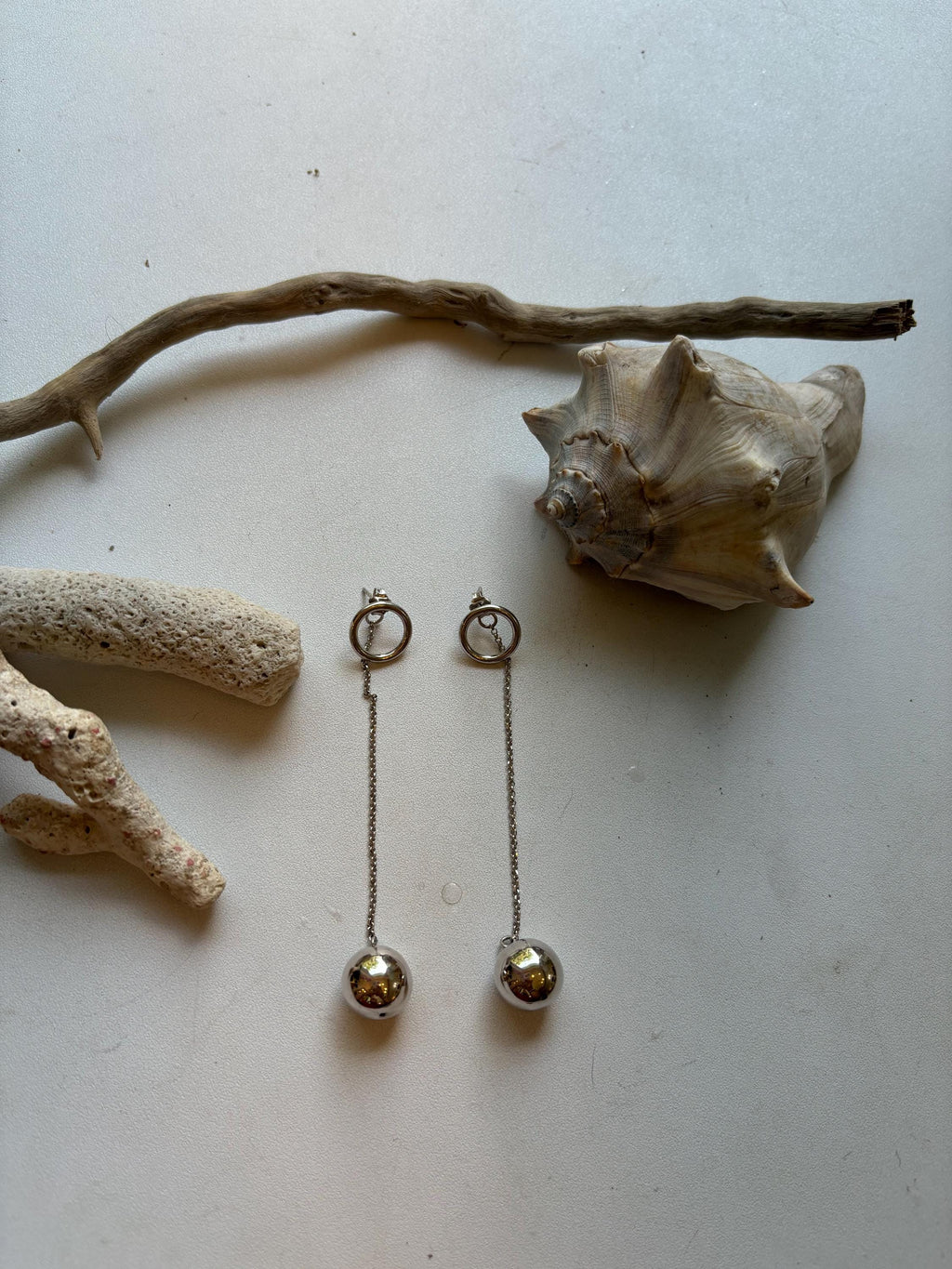 Sterling Silver Simple Dangle Drop Earrings