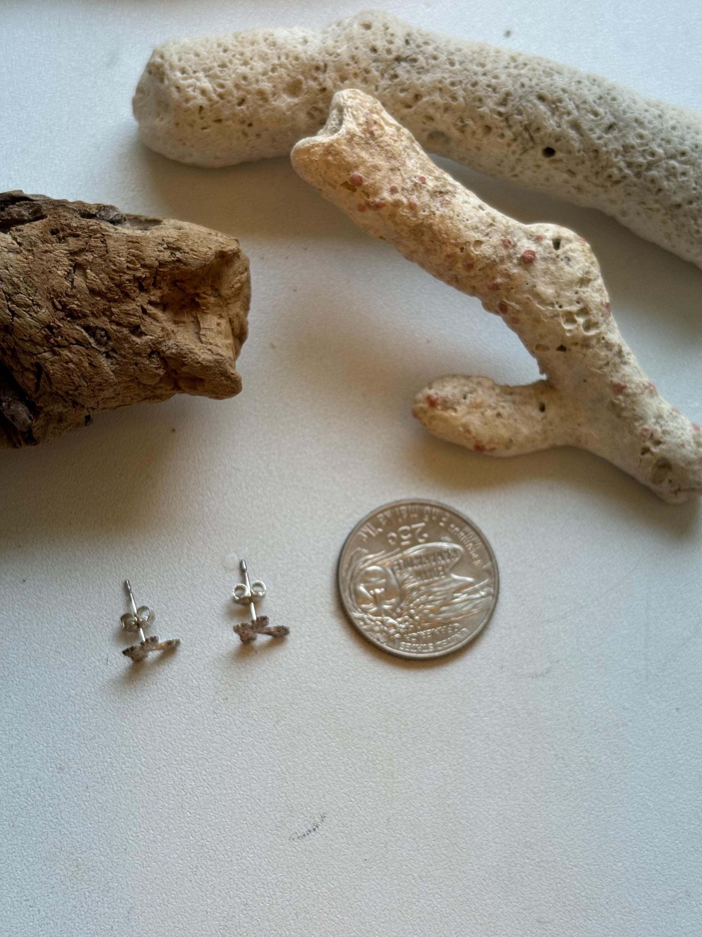 Sterling Silver Mini Cross Earrings