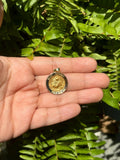 14k Gold Polished- Large Saint Anthony Medal Pendant