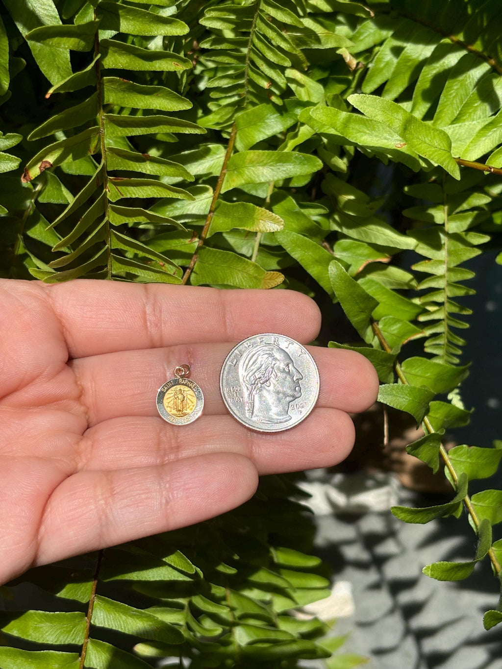 14K Yellow Gold St. Raphael Medal