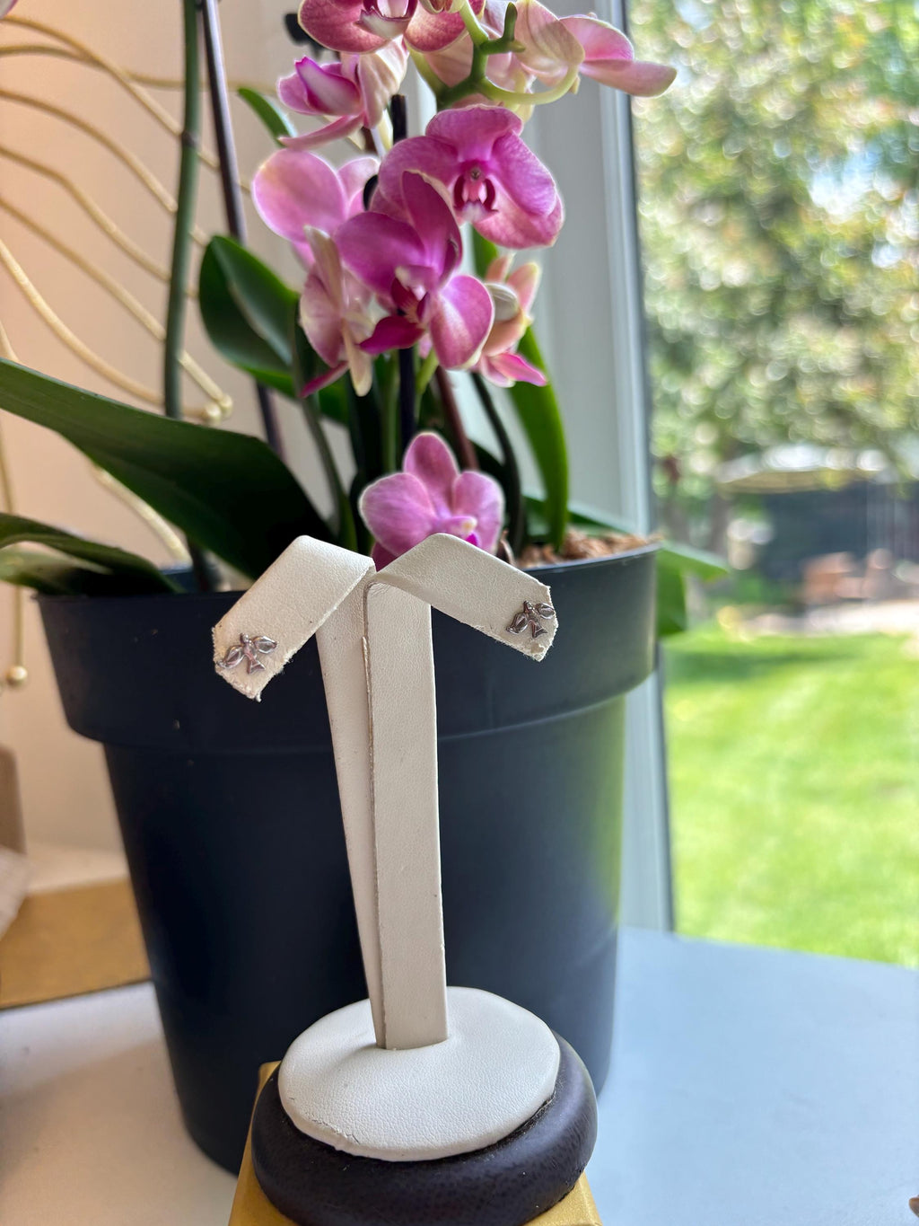 Sterling Silver Mini Dove Earrings