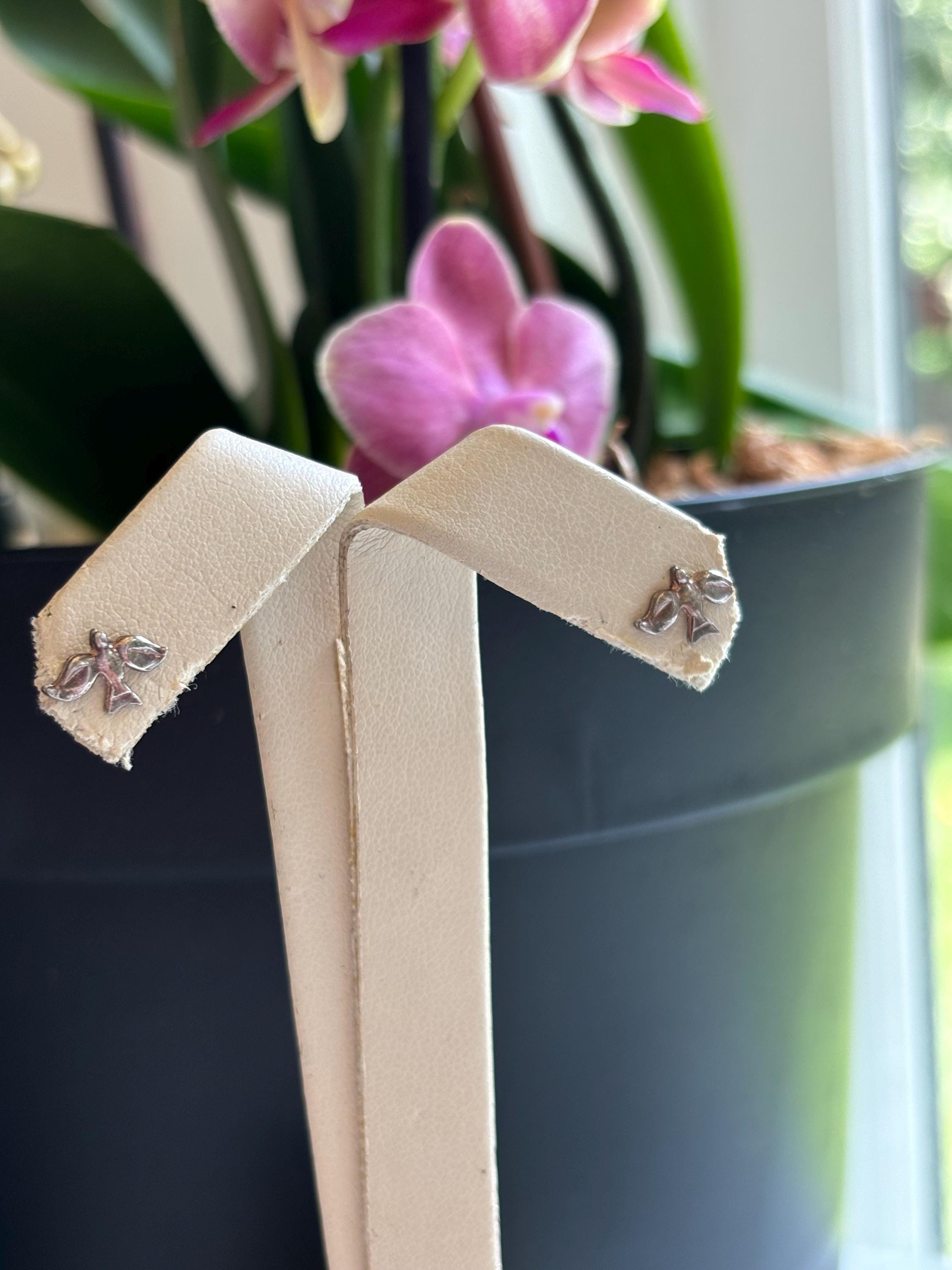 Sterling Silver Mini Dove Earrings