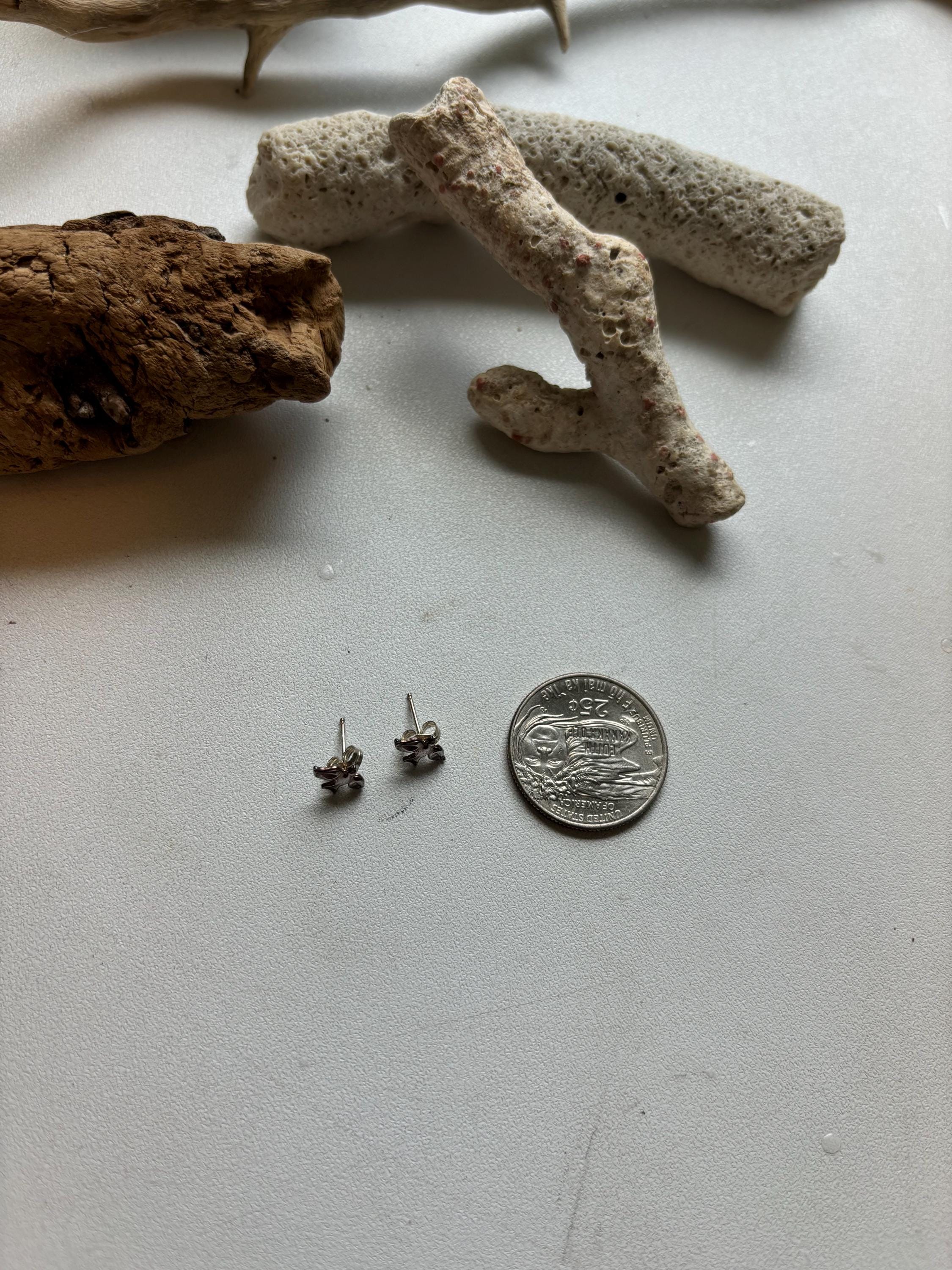Sterling Silver Mini Dove Earrings