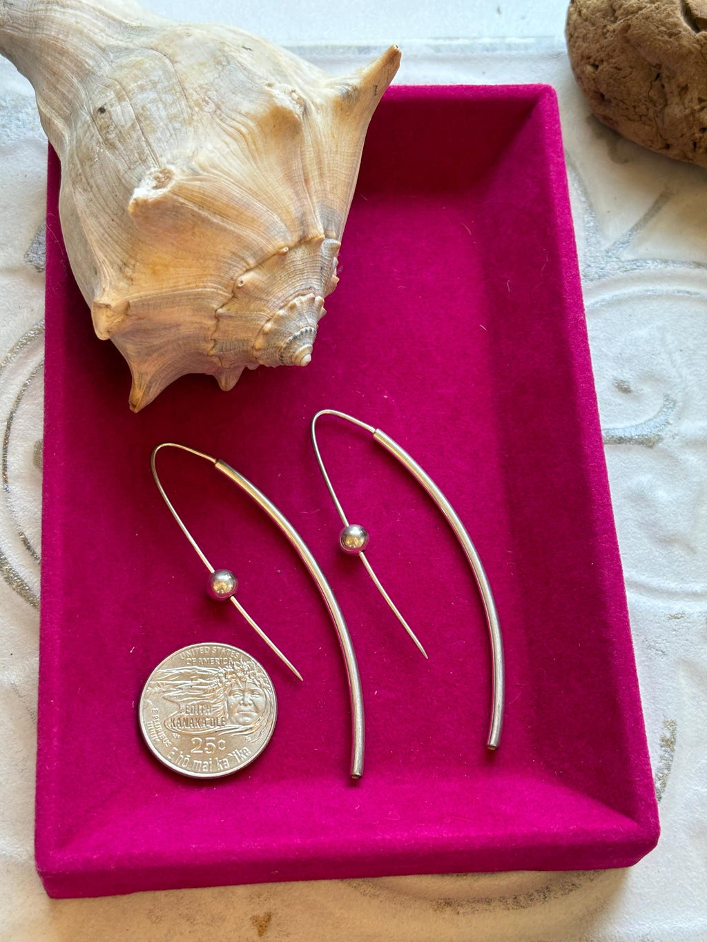 Sterling Silver Long Earrings