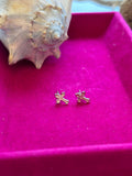 Sterling Silver Cross Mini Earrings