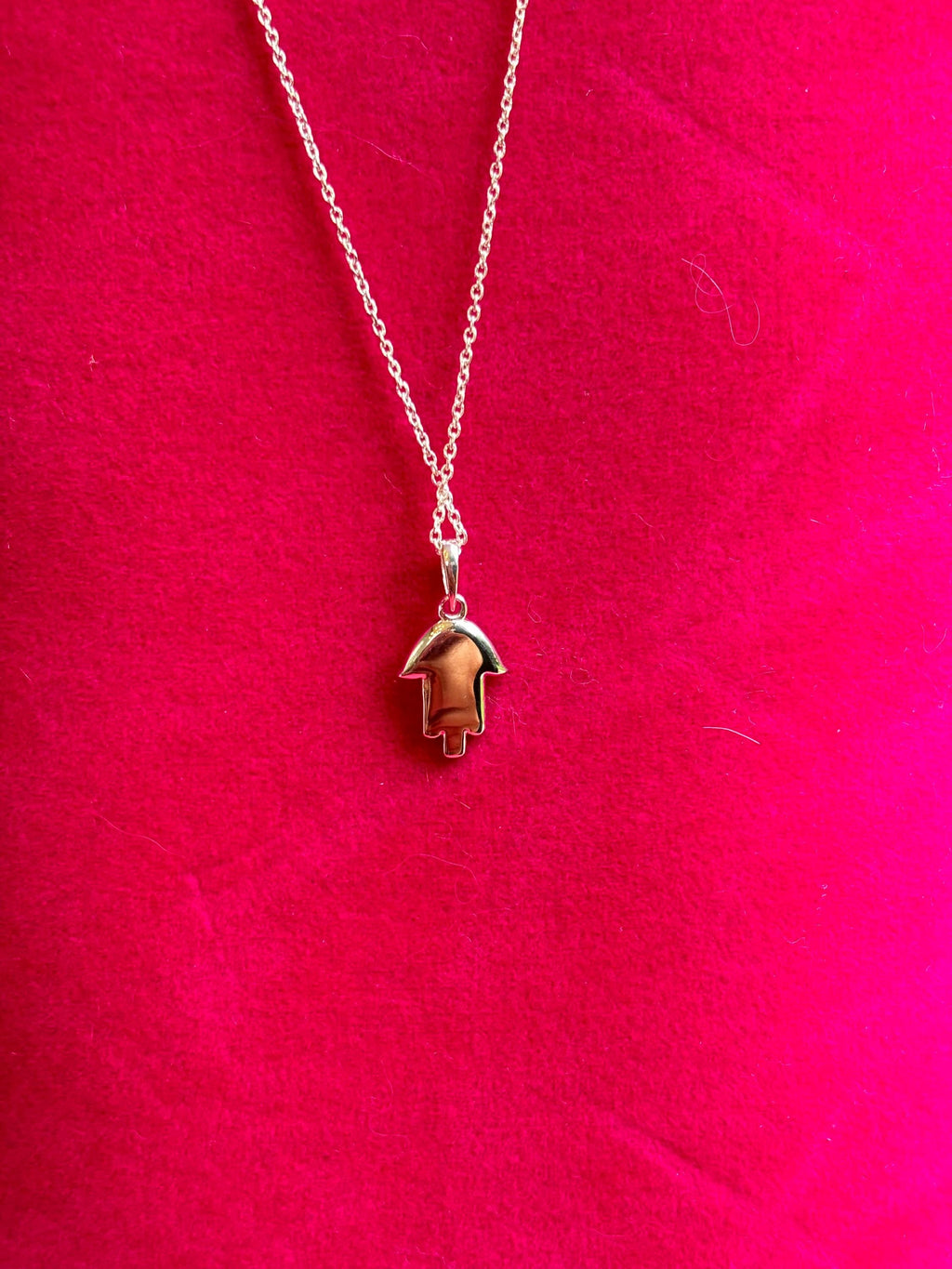 Sterling Silver Hamsa Necklace