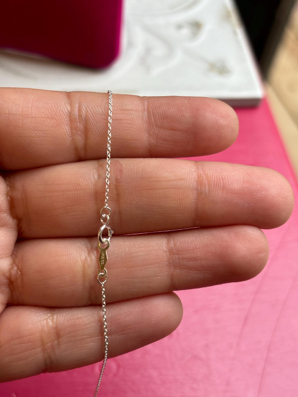Sterling Silver Cable 16" Chain