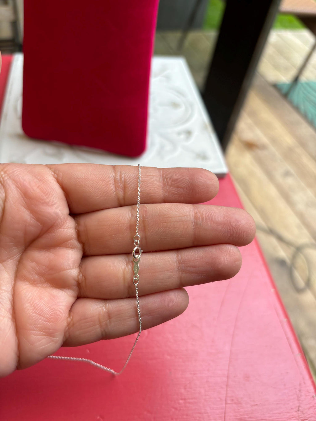 Sterling Silver Cable 16" Chain