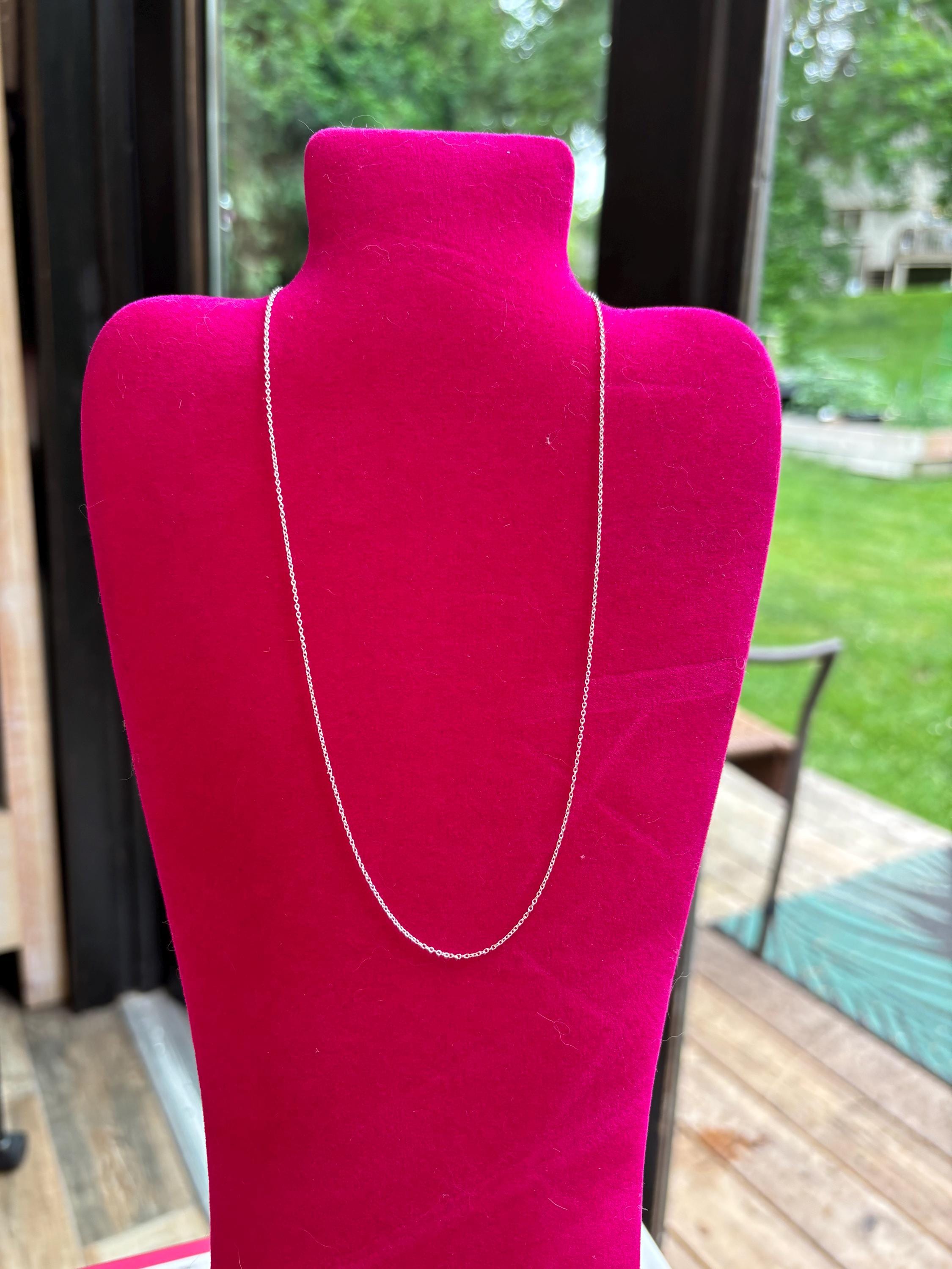 Sterling Silver Cable 16" Chain