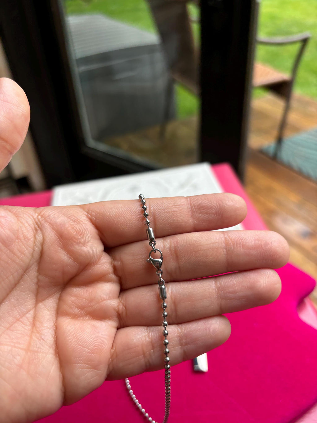 Stainless Steel Greek Cross Pendant Necklace