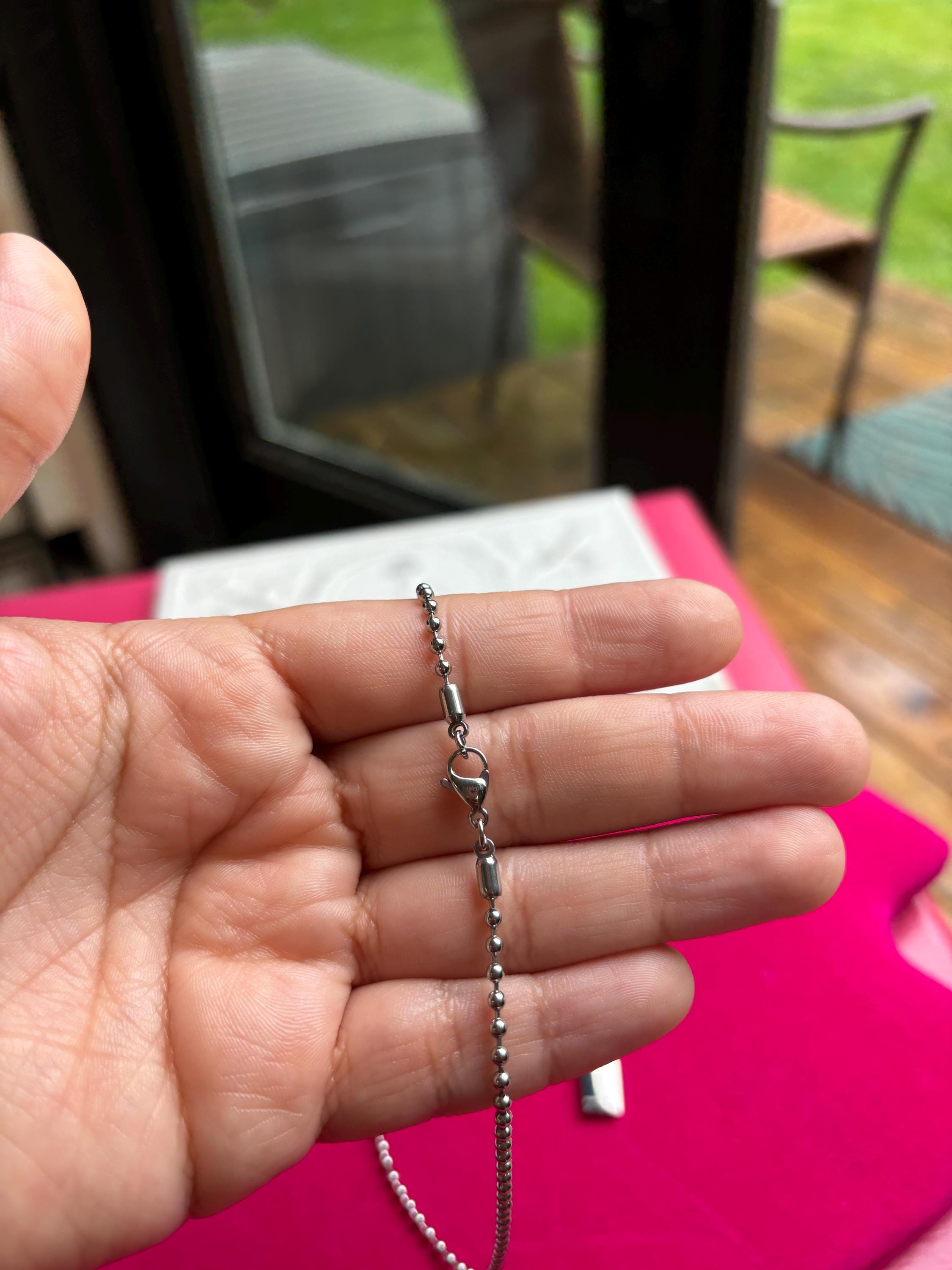 Stainless Steel Greek Cross Pendant Necklace