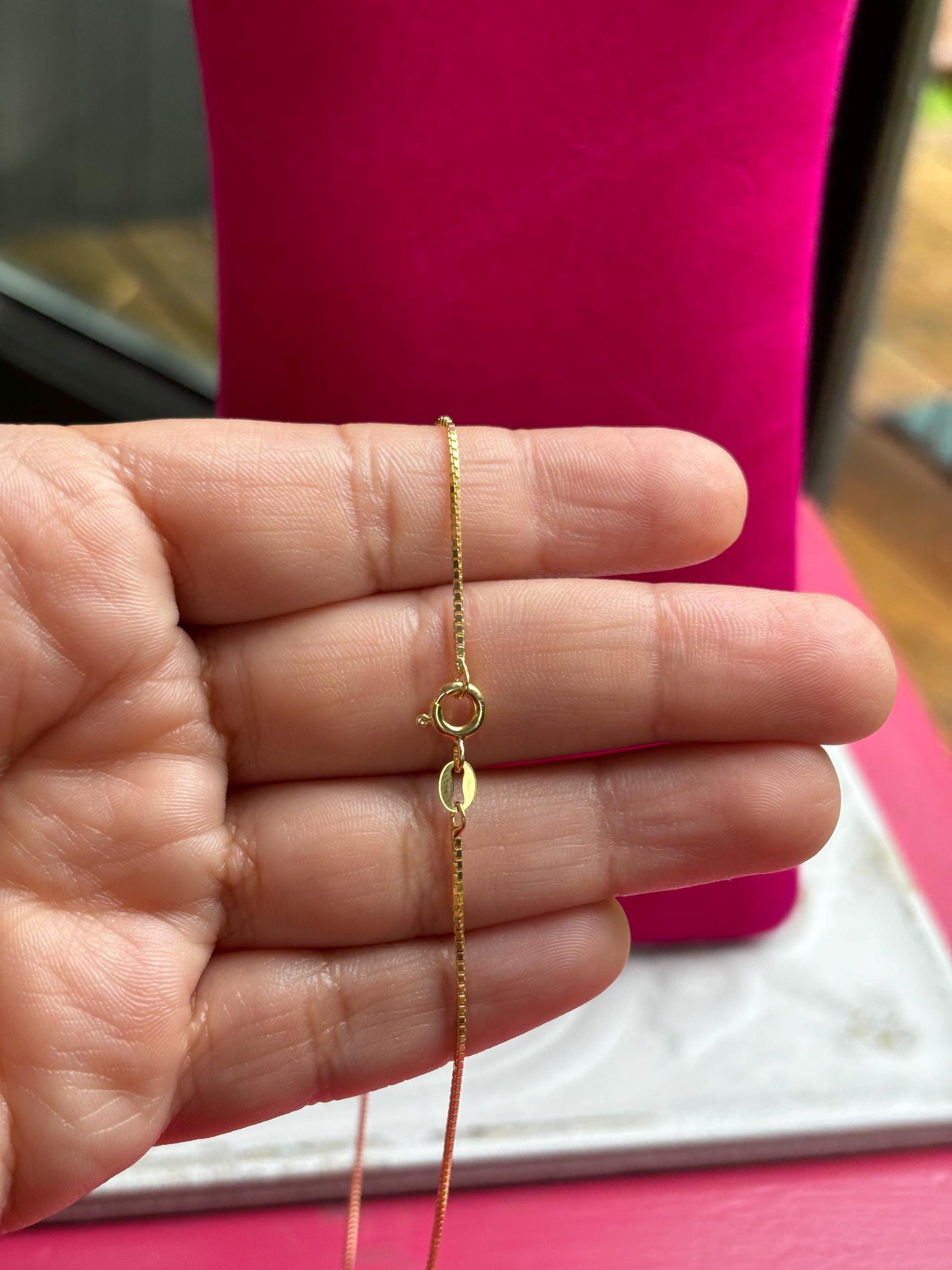 Gold-plated Sterling Silver Box Chain