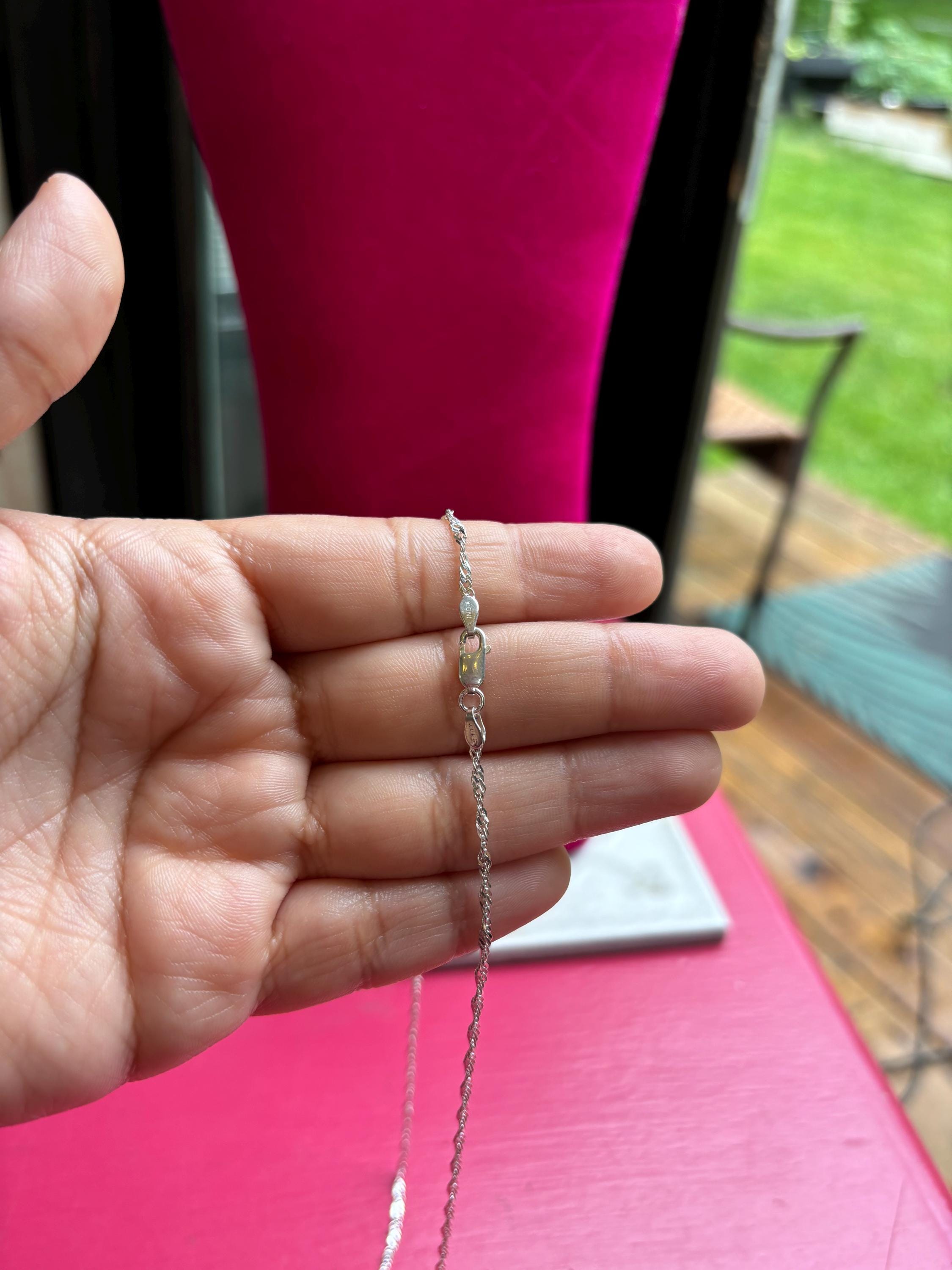 Sterling Silver 2mm Singapore Chain