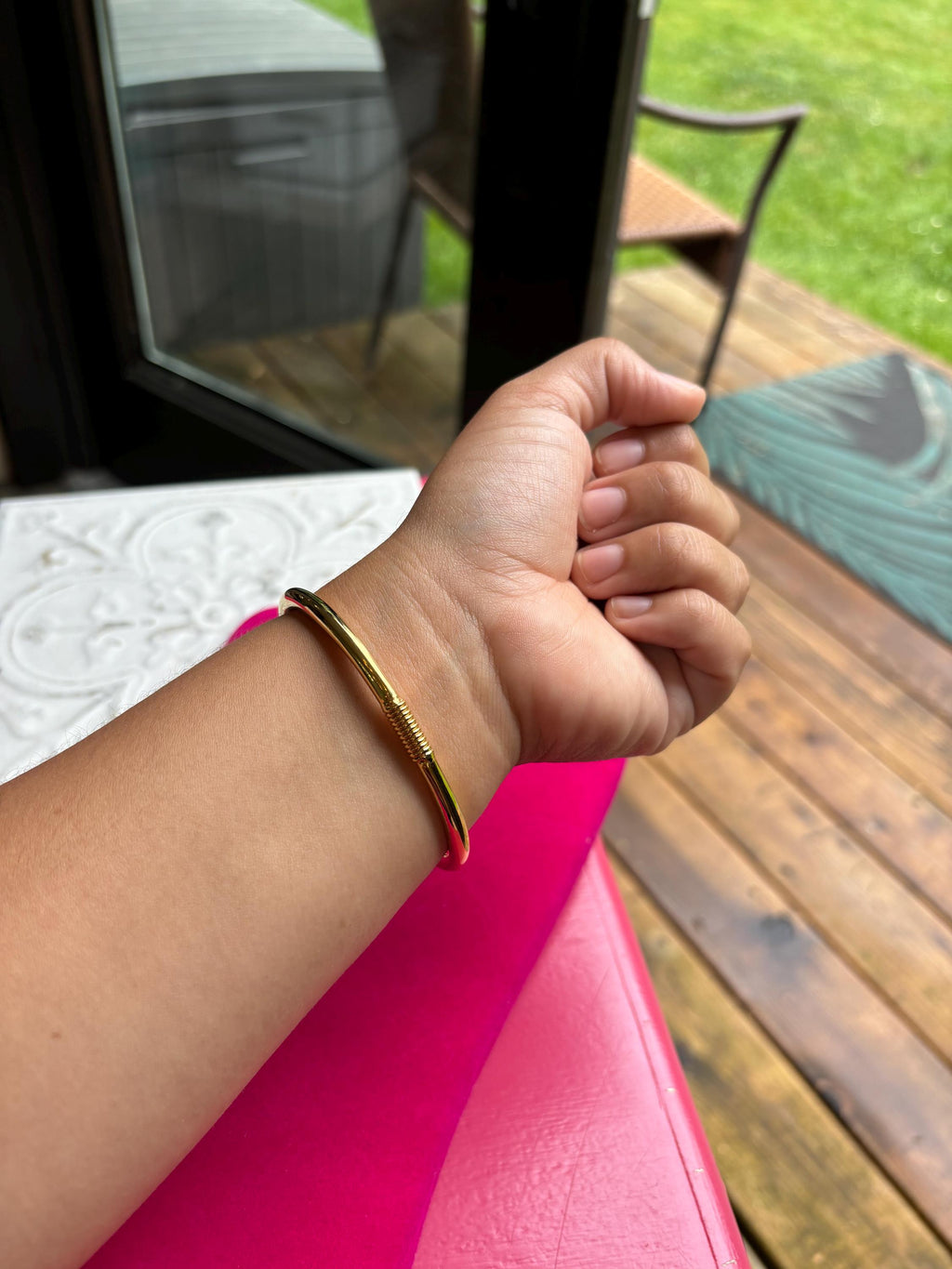 Open Cuff with Sparkly Ball Acents