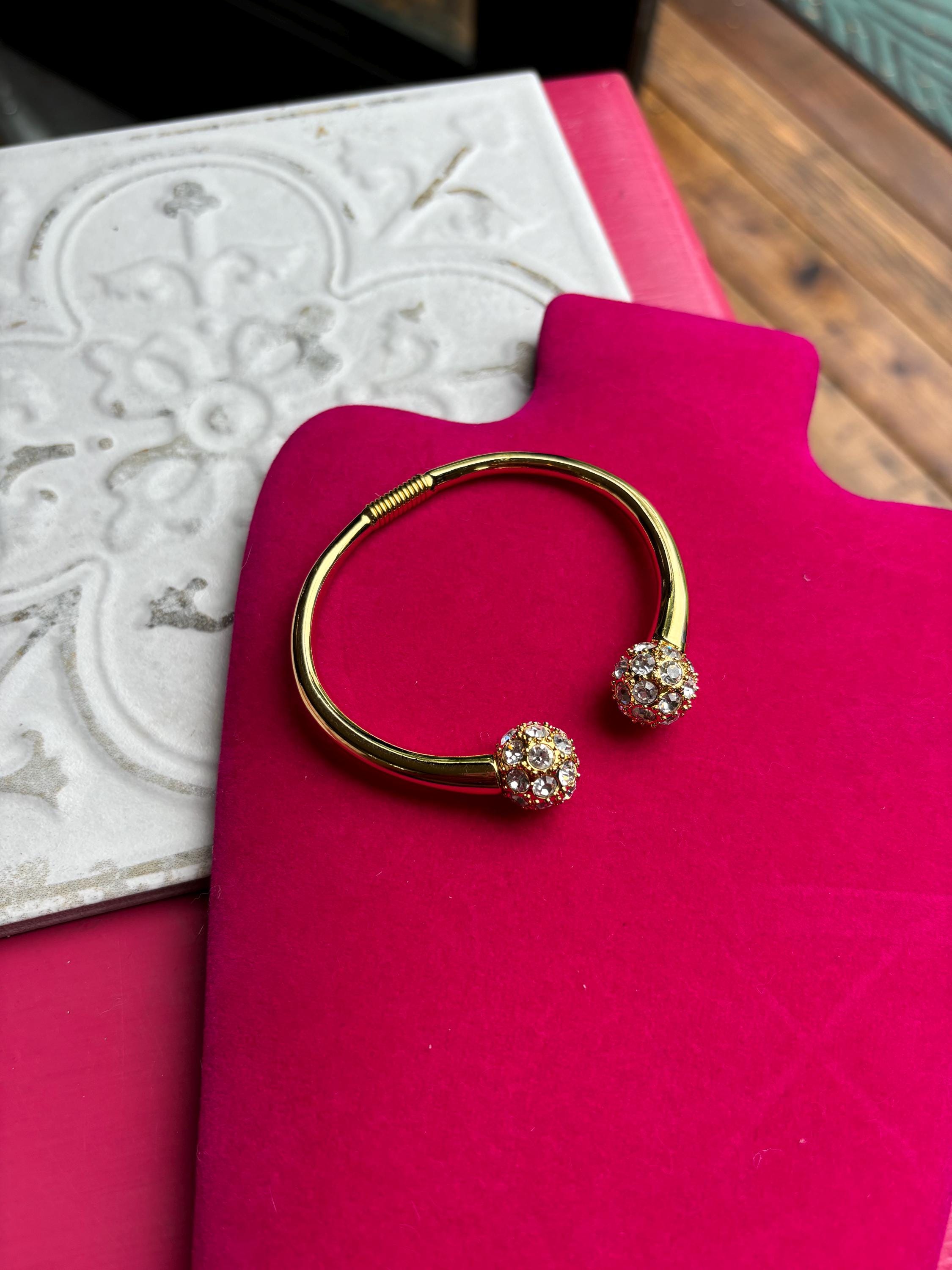 Open Cuff with Sparkly Ball Acents