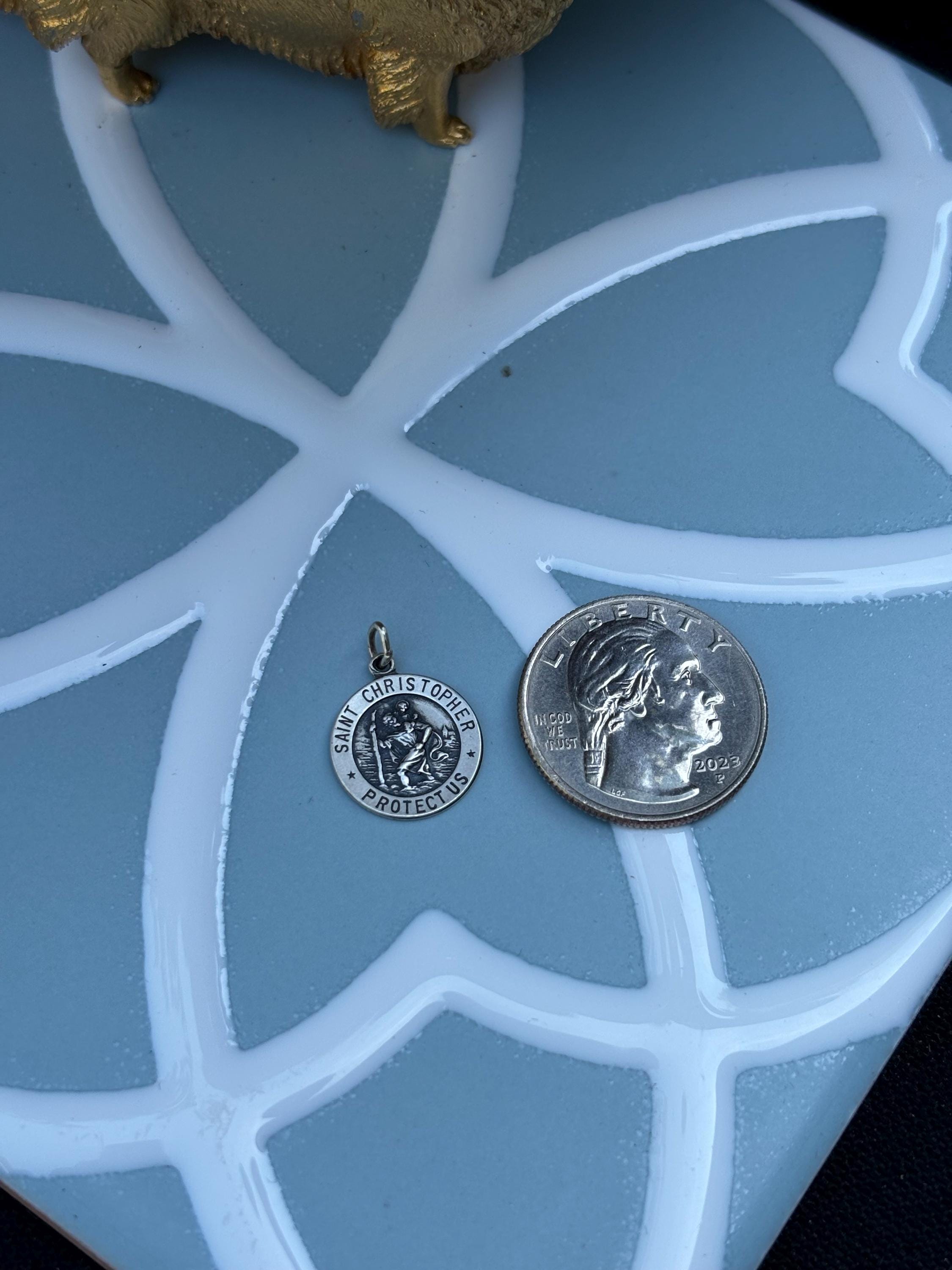 Sterling Silver St. Christopher Medal