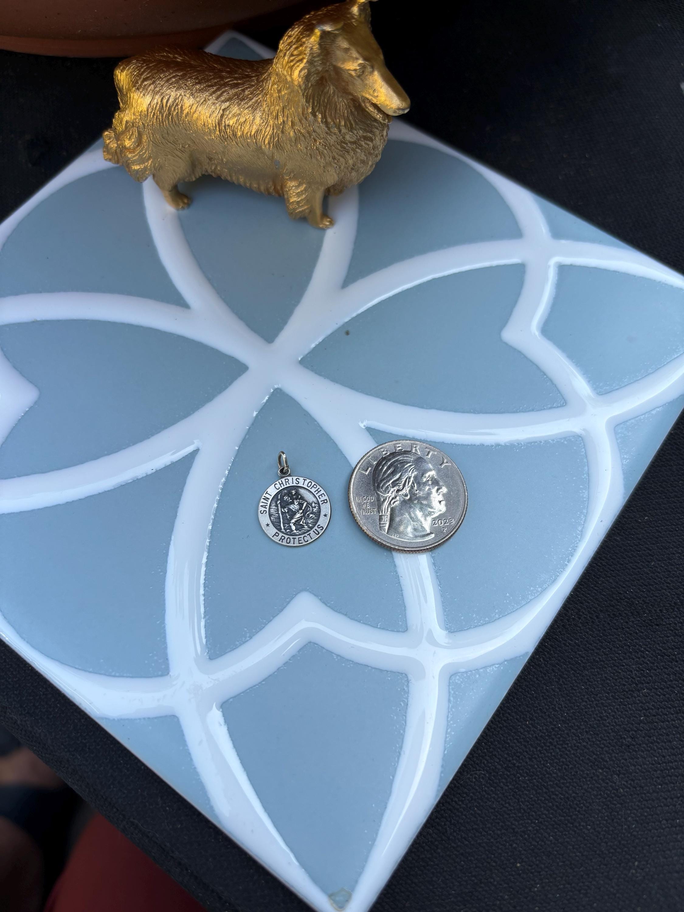 Sterling Silver St. Christopher Medal