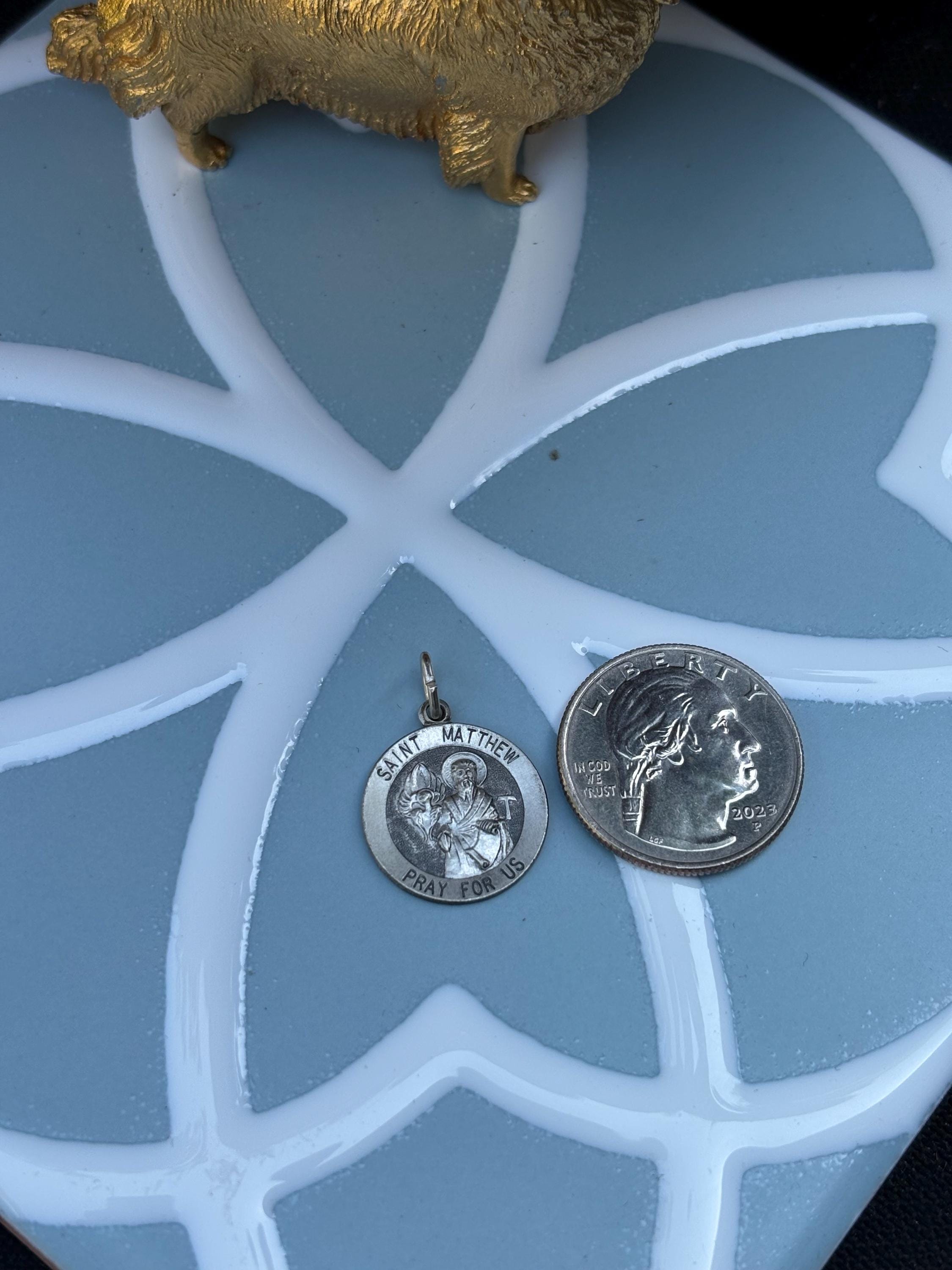 Saint Matthew Medal- Sterling Silver