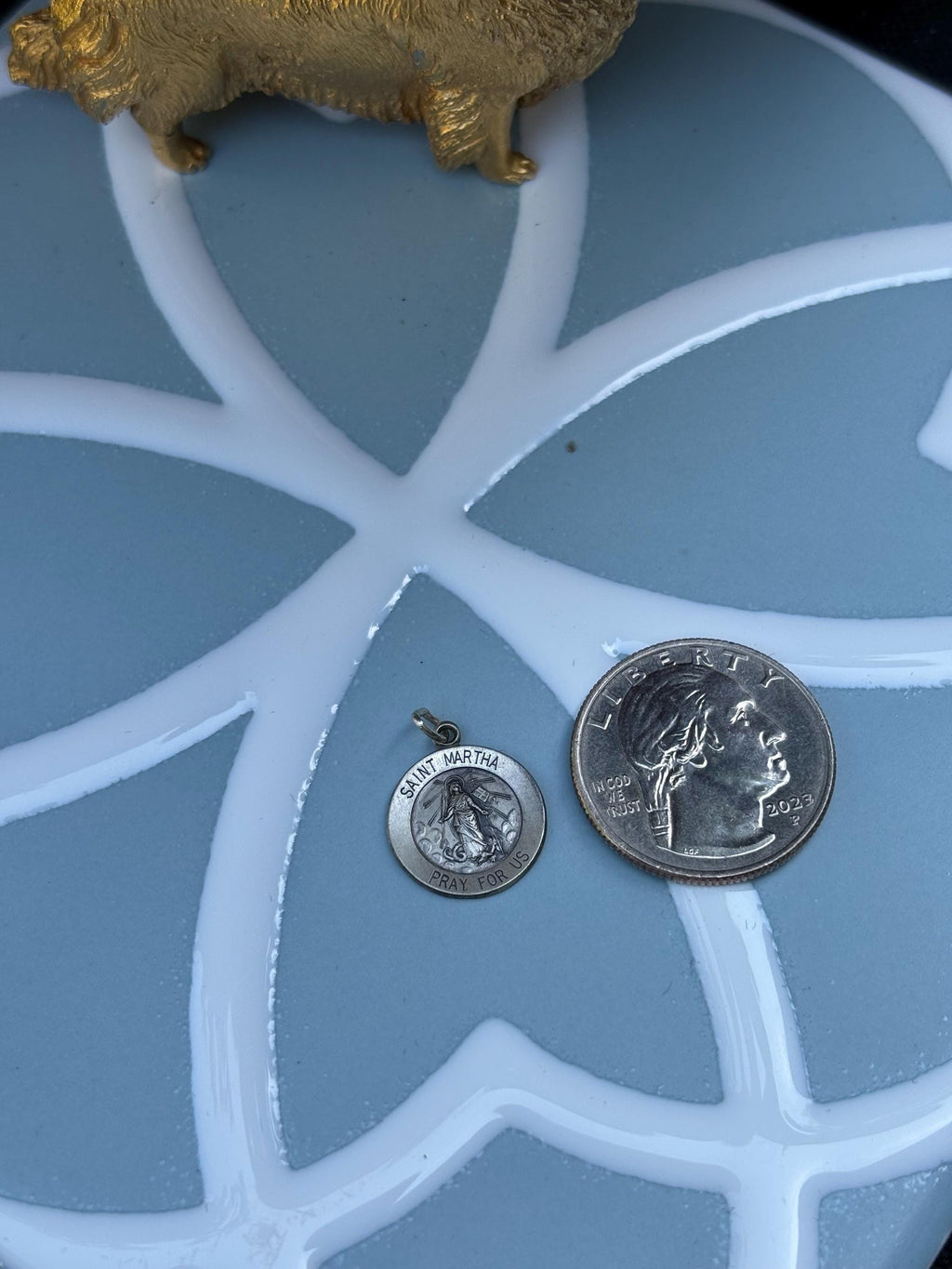 Saint Martha Medal- Sterling Silver
