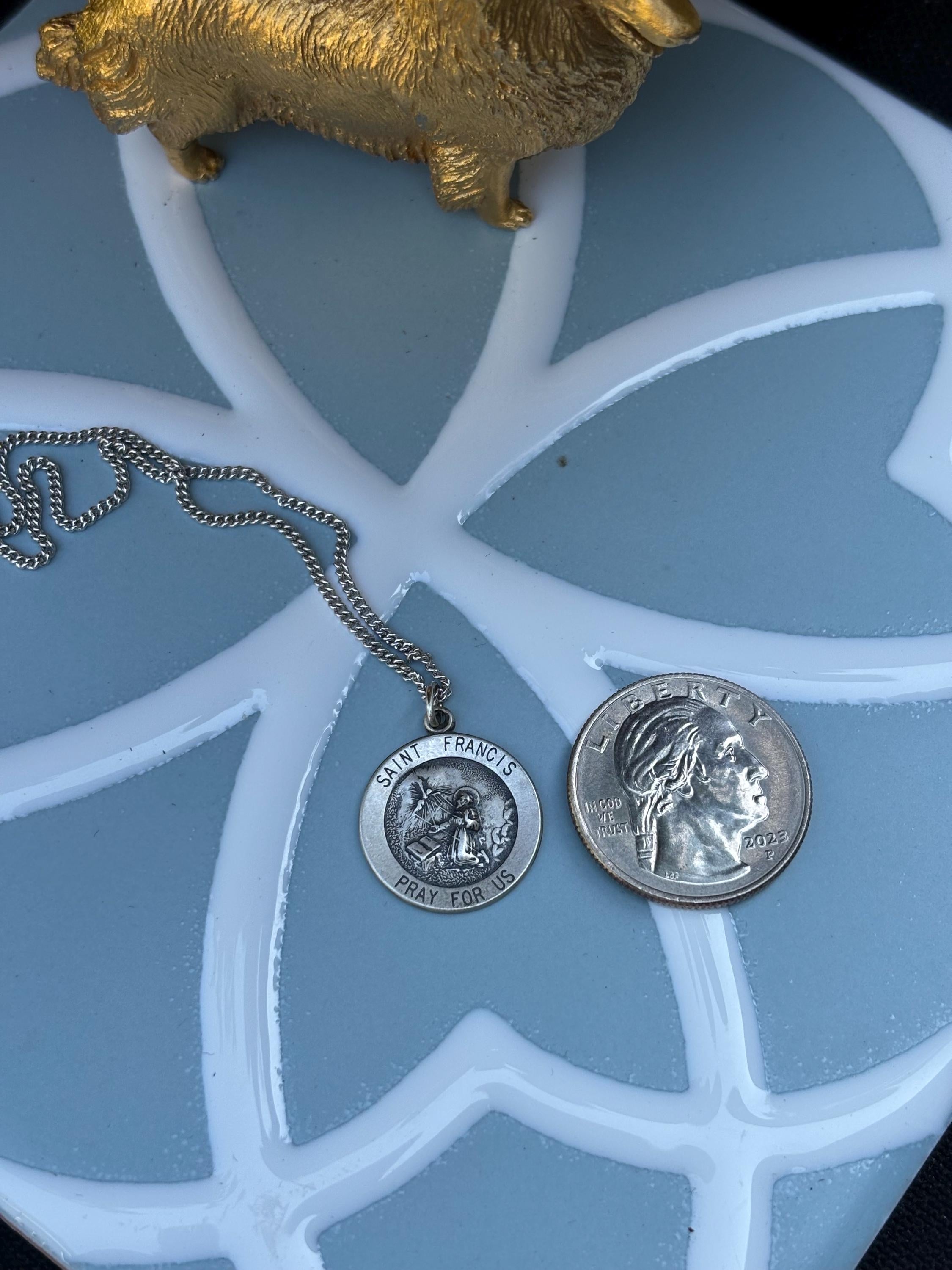 St. Francis of Assisi Medal 18" Necklace