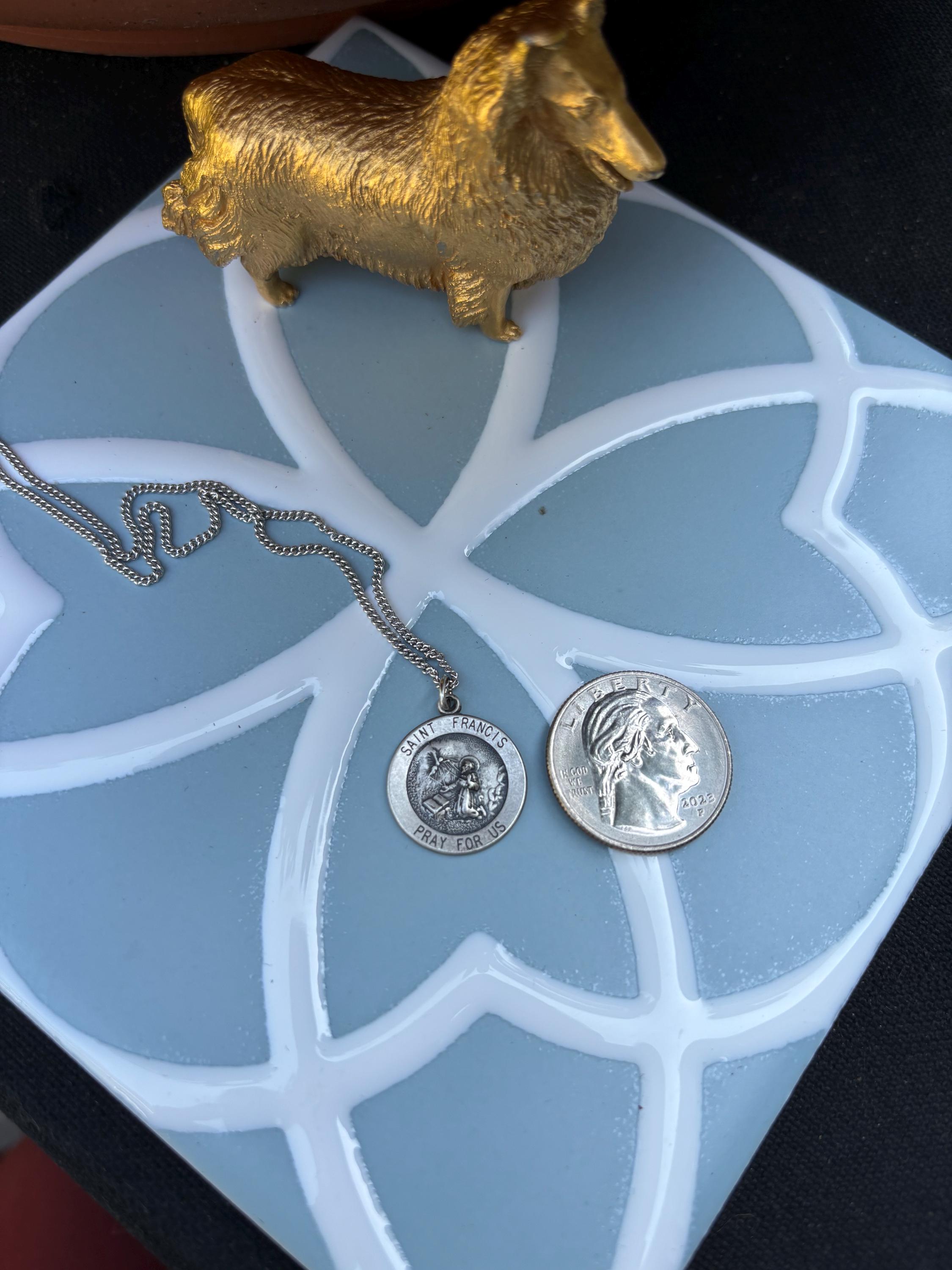 St. Francis of Assisi Medal 18" Necklace