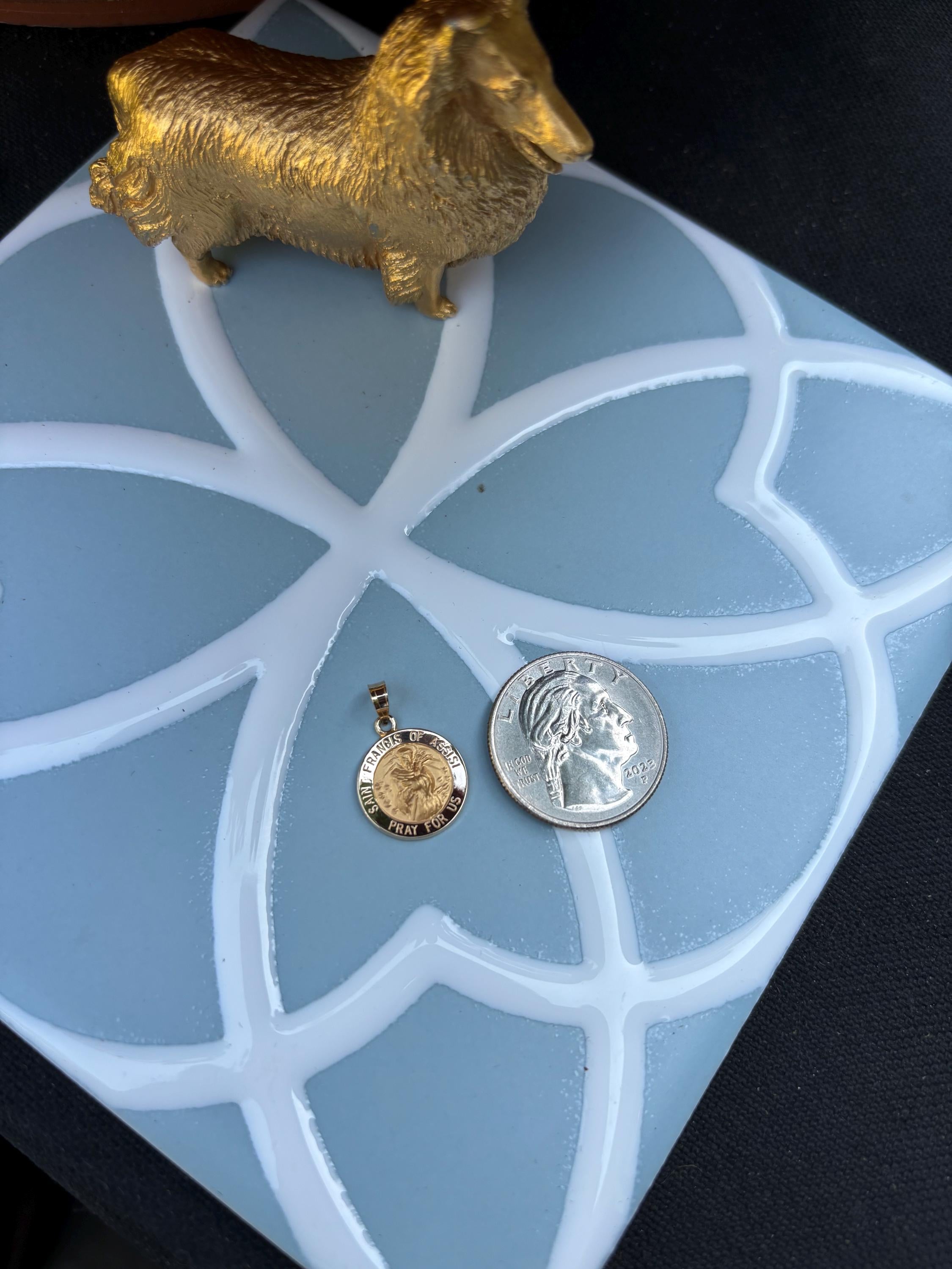 St. Francis of Assisi Medal- 14k Gold