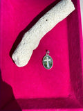 Sterling Silver Oval Cross Medal