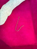 Sterling Silver Ear Wire with Head-Pin End