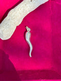 Sterling Silver Italian Horn Pendant