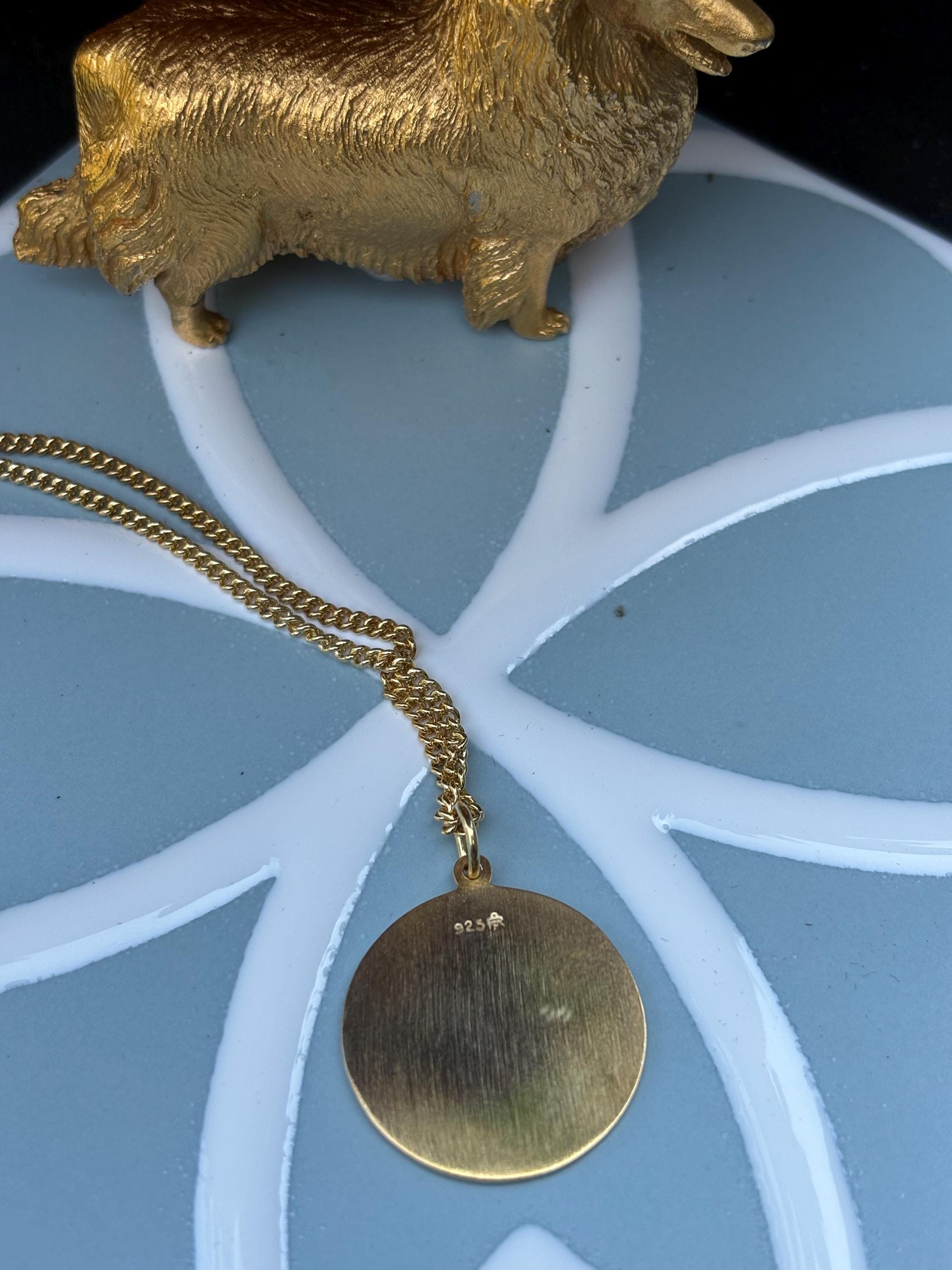 Sterling Silver St. Christopher Medal Necklace
