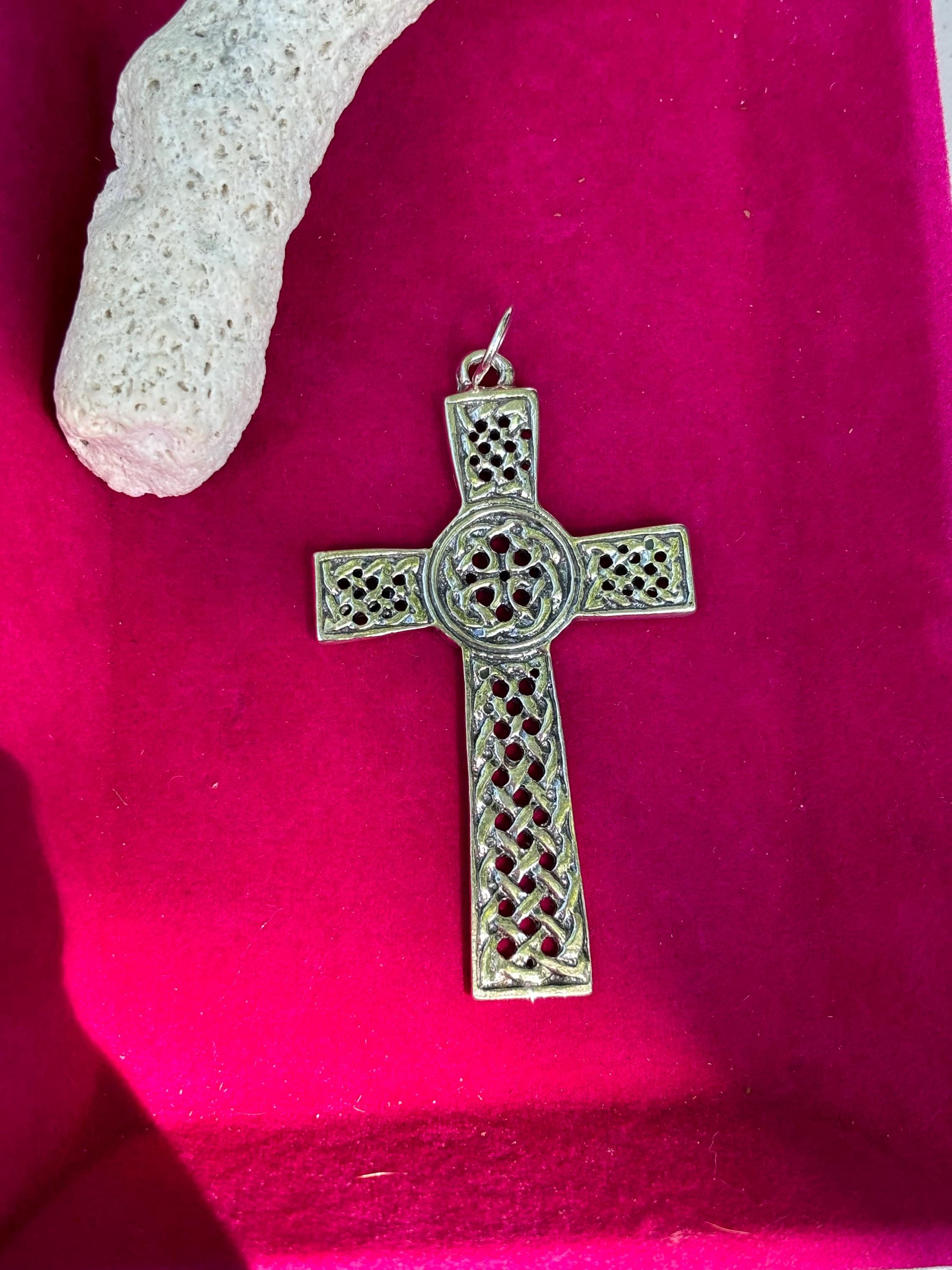Sterling Silver Celtic Inspired Cross Pendant