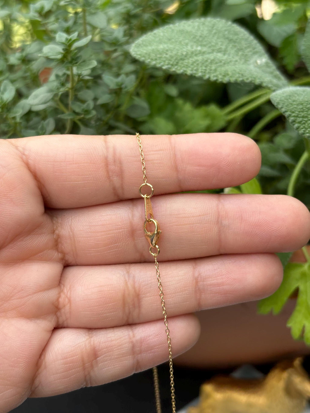 Sterling Silver Gold Horseshoe and Wish Necklace
