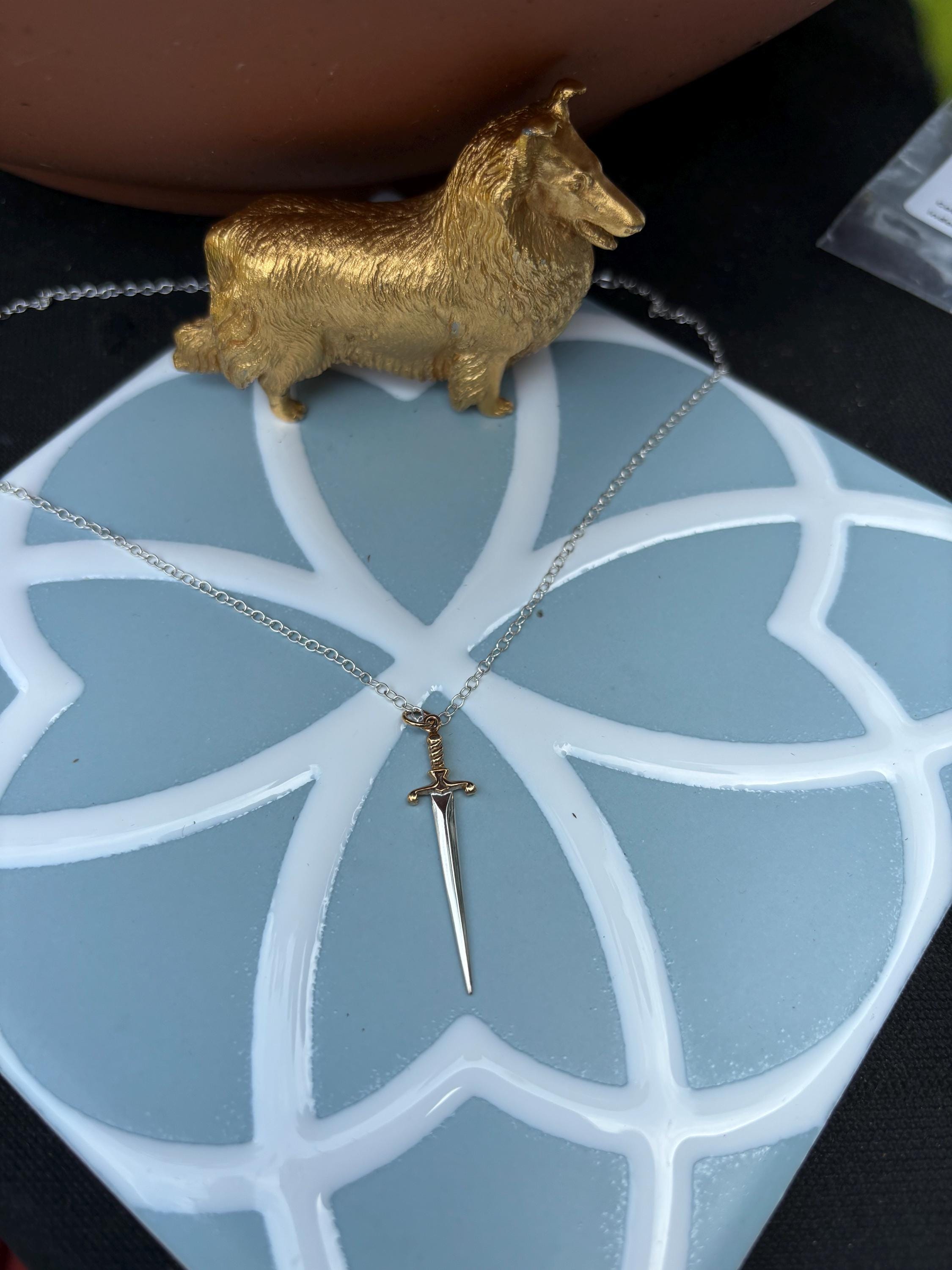 Sword Necklace- Sterling Silver