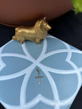 14K Yellow Gold Cross Charm