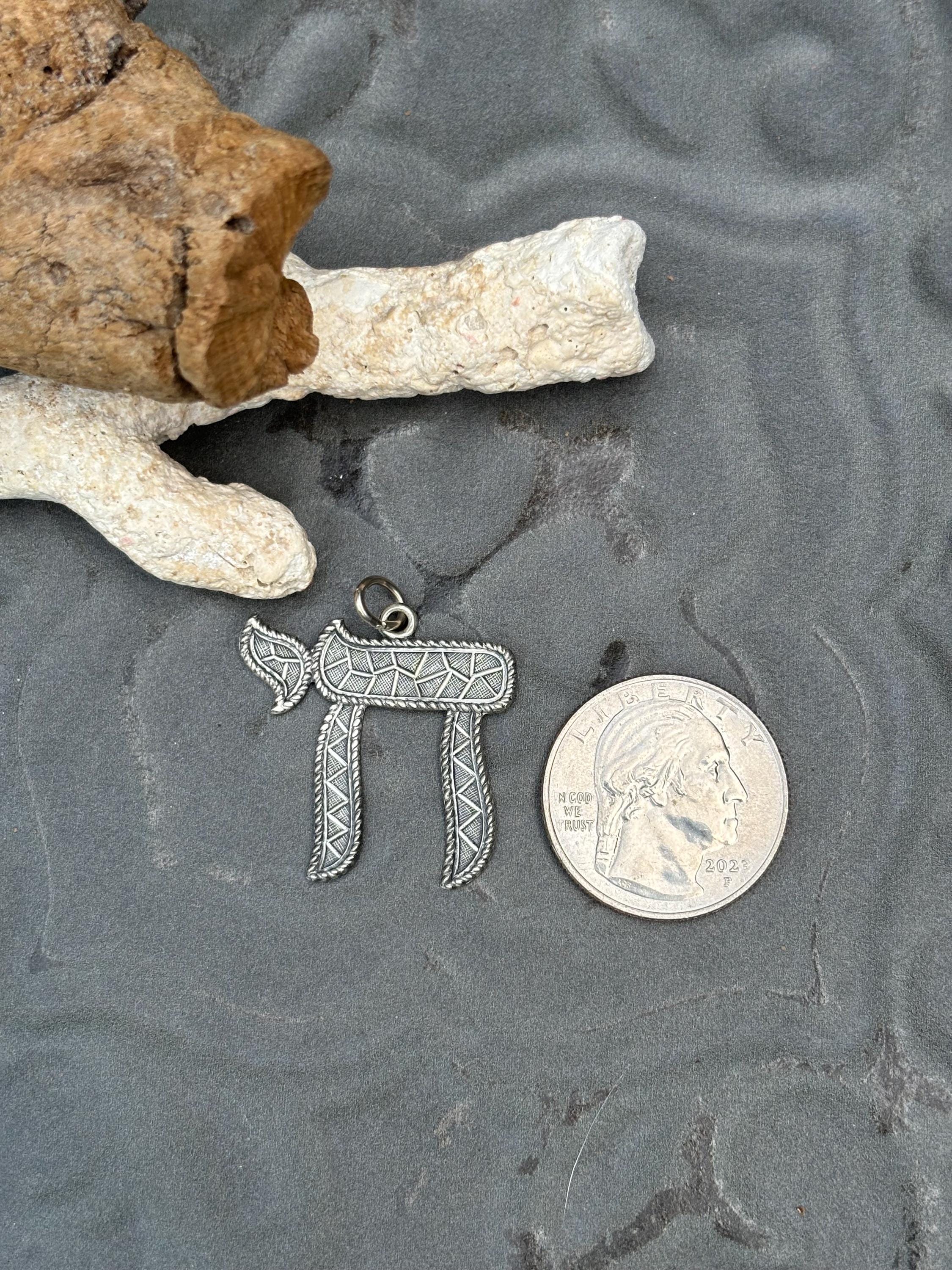 Sterling Silver Chai Pendant