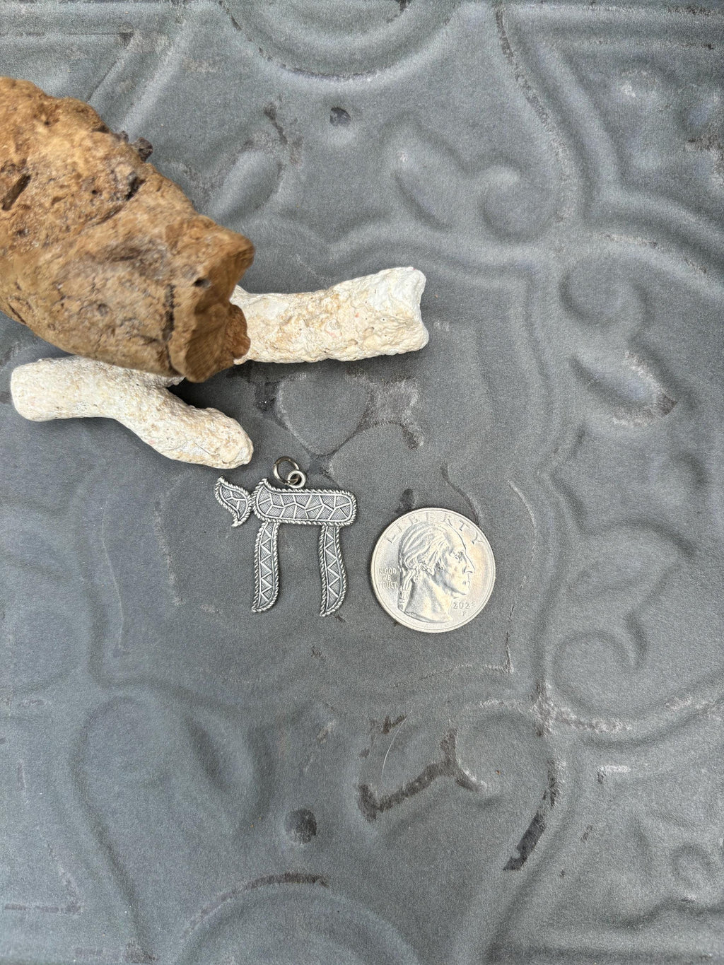 Sterling Silver Chai Pendant