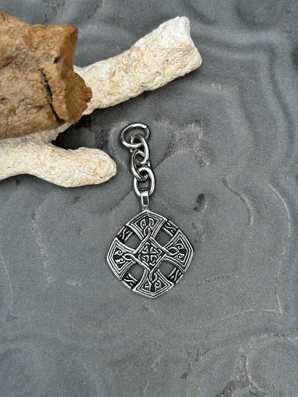Stainless Steel Celtic Cross Charm