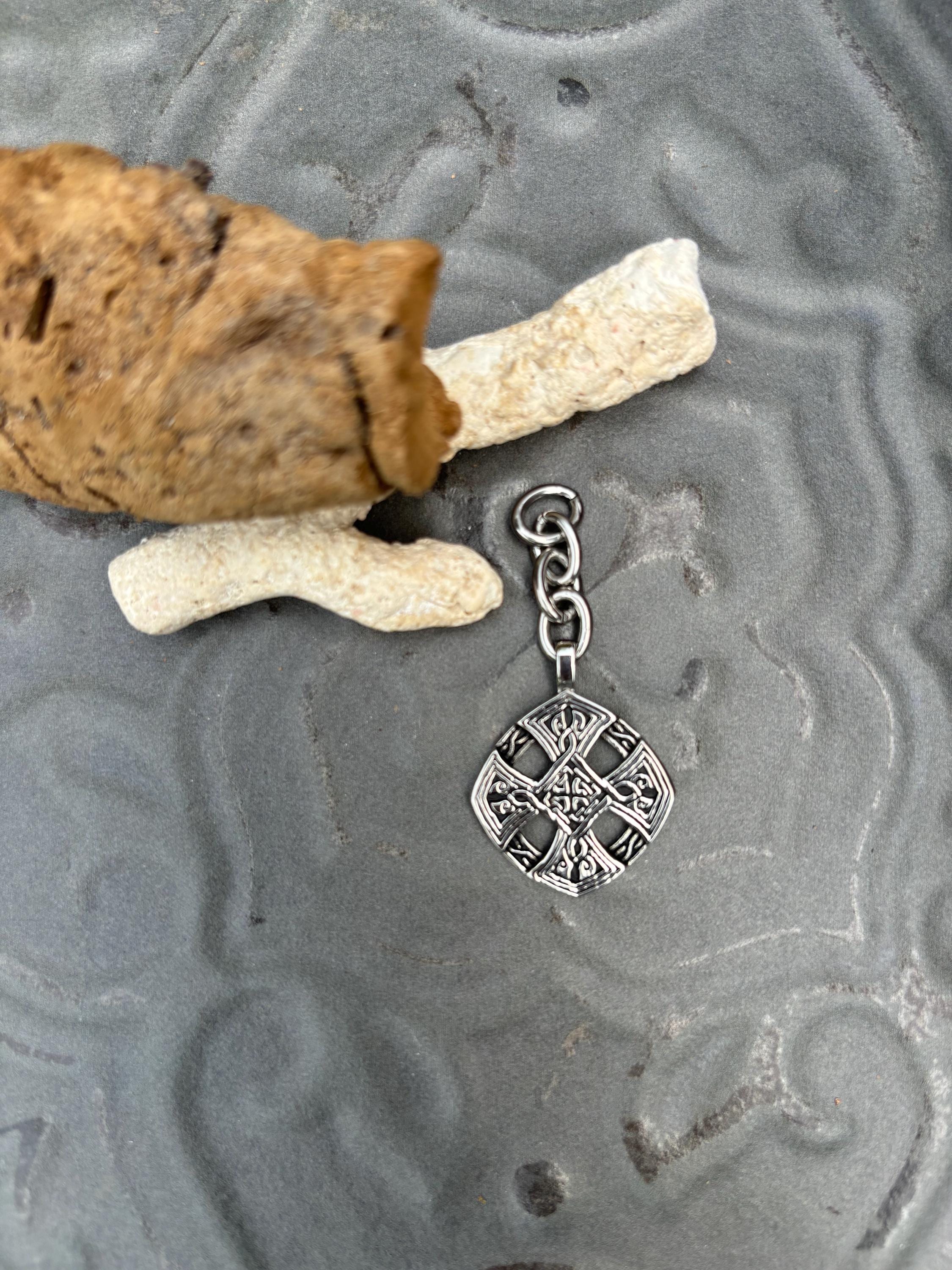 Stainless Steel Celtic Cross Charm