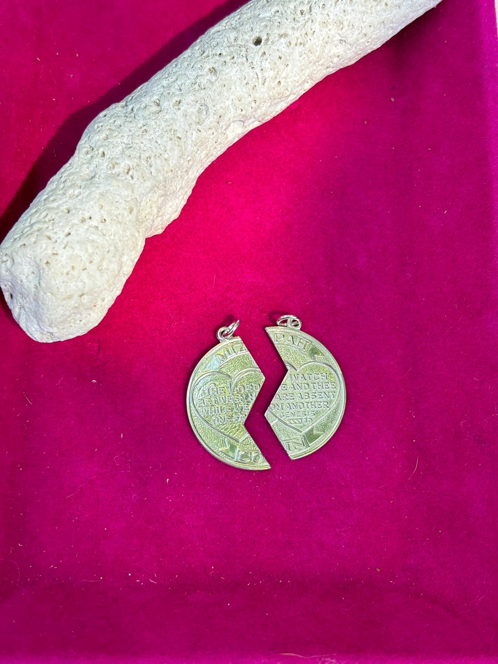 Sterling Silver Miz Pah Coin Left Pendant