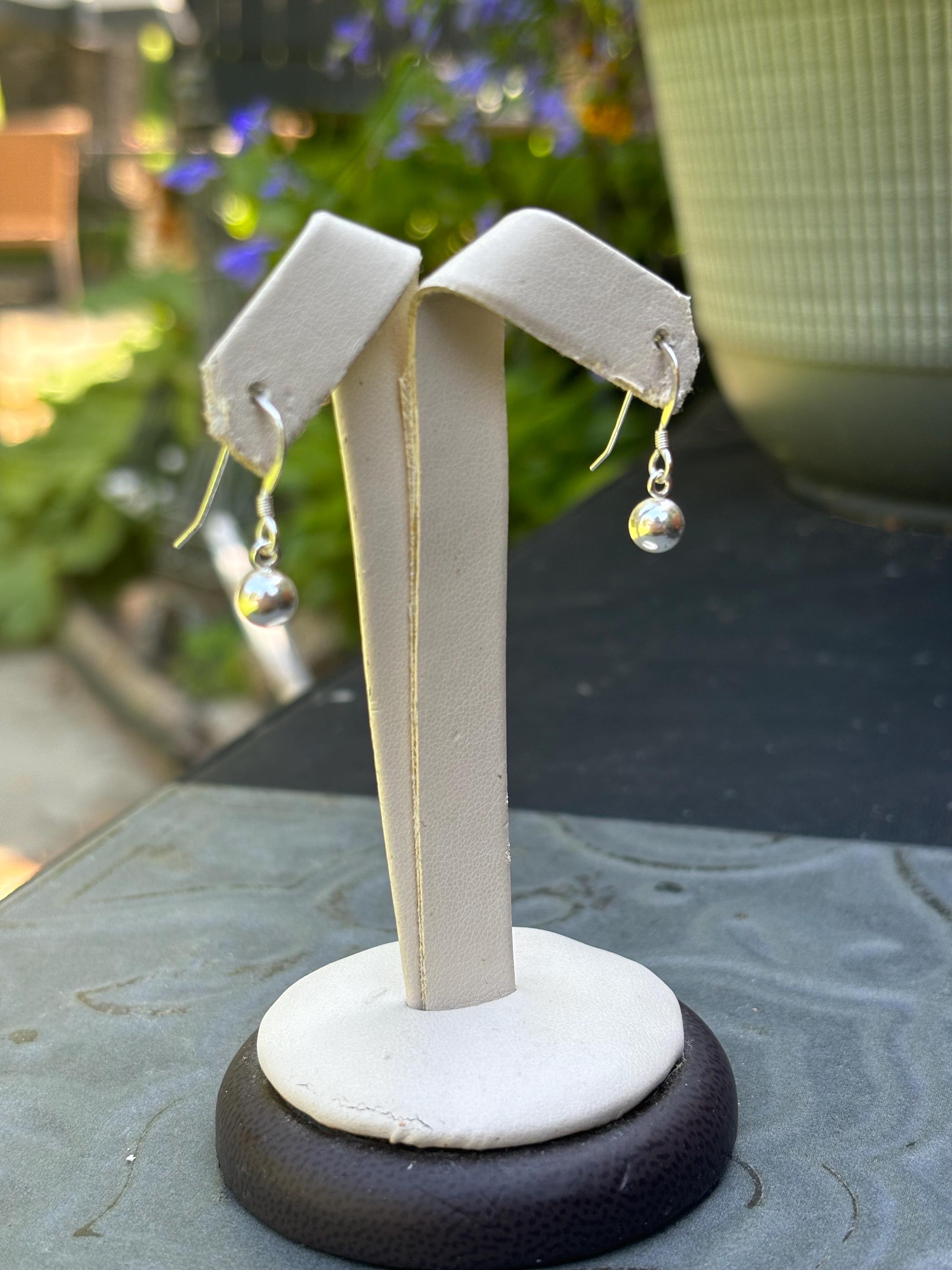 Sterling Silver Basic Ball Earrings