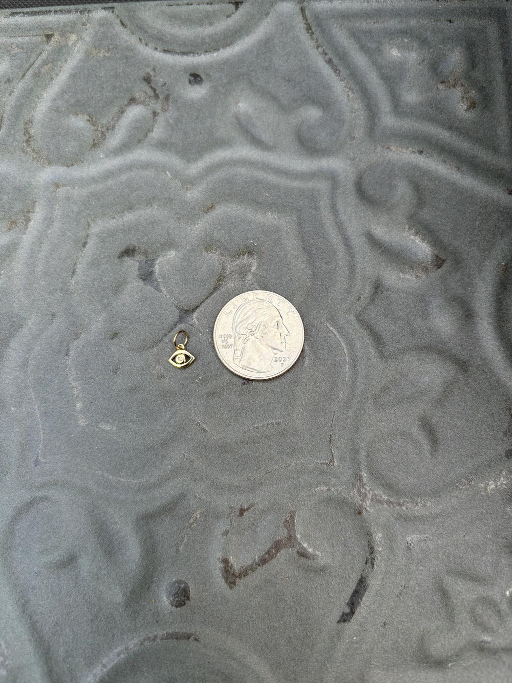 Gold Mini Third Eye Charm