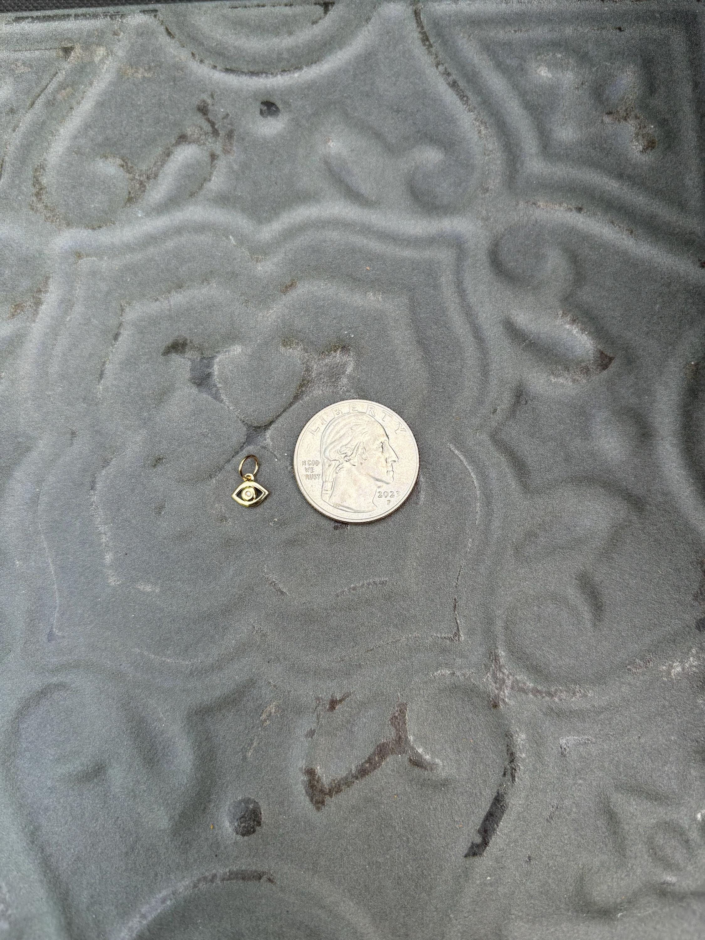 Gold Mini Third Eye Charm