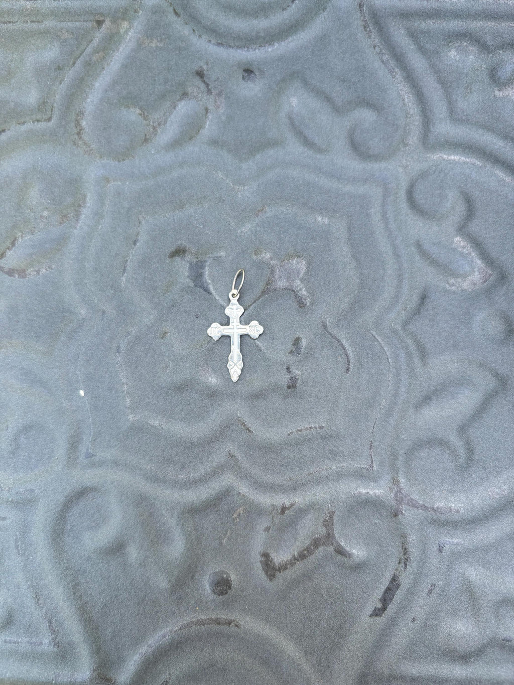 Sterling Silver Eastern Orthodox Cross Charm