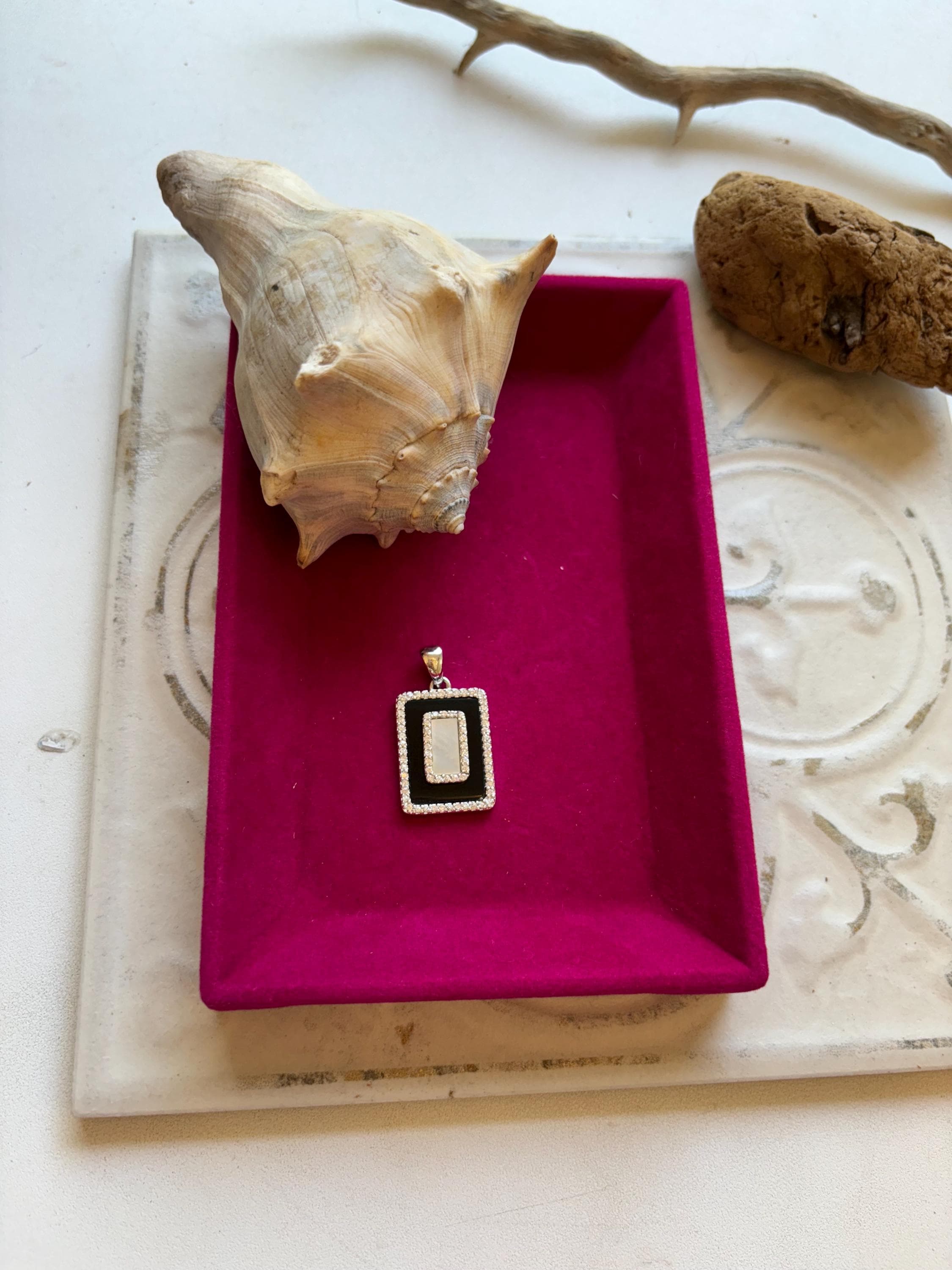 Sterling Silver Black Pendant
