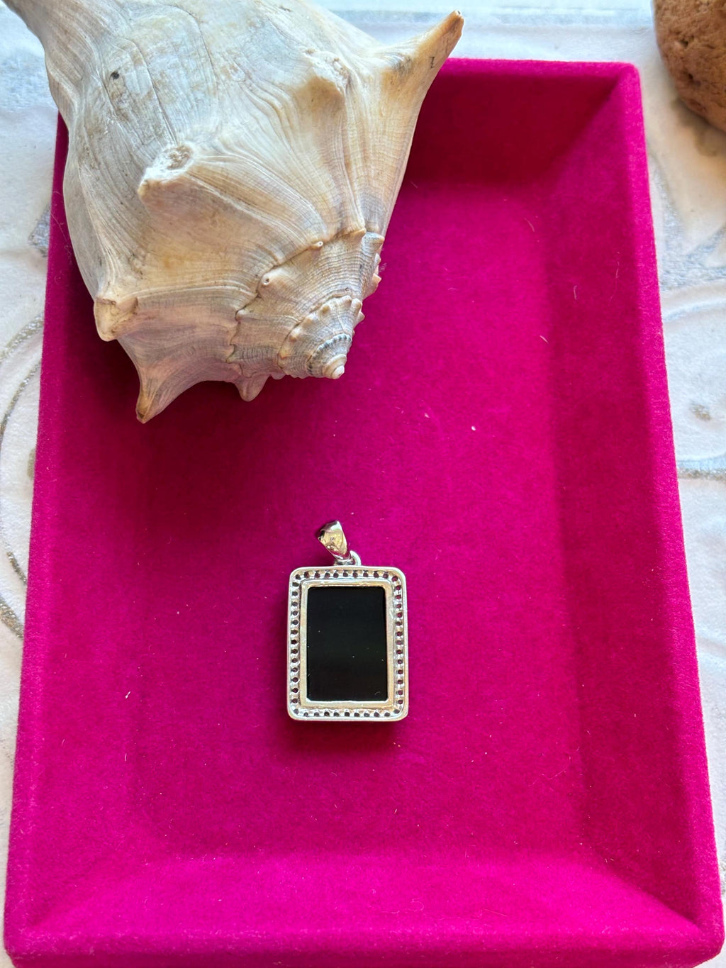 Sterling Silver Black Pendant